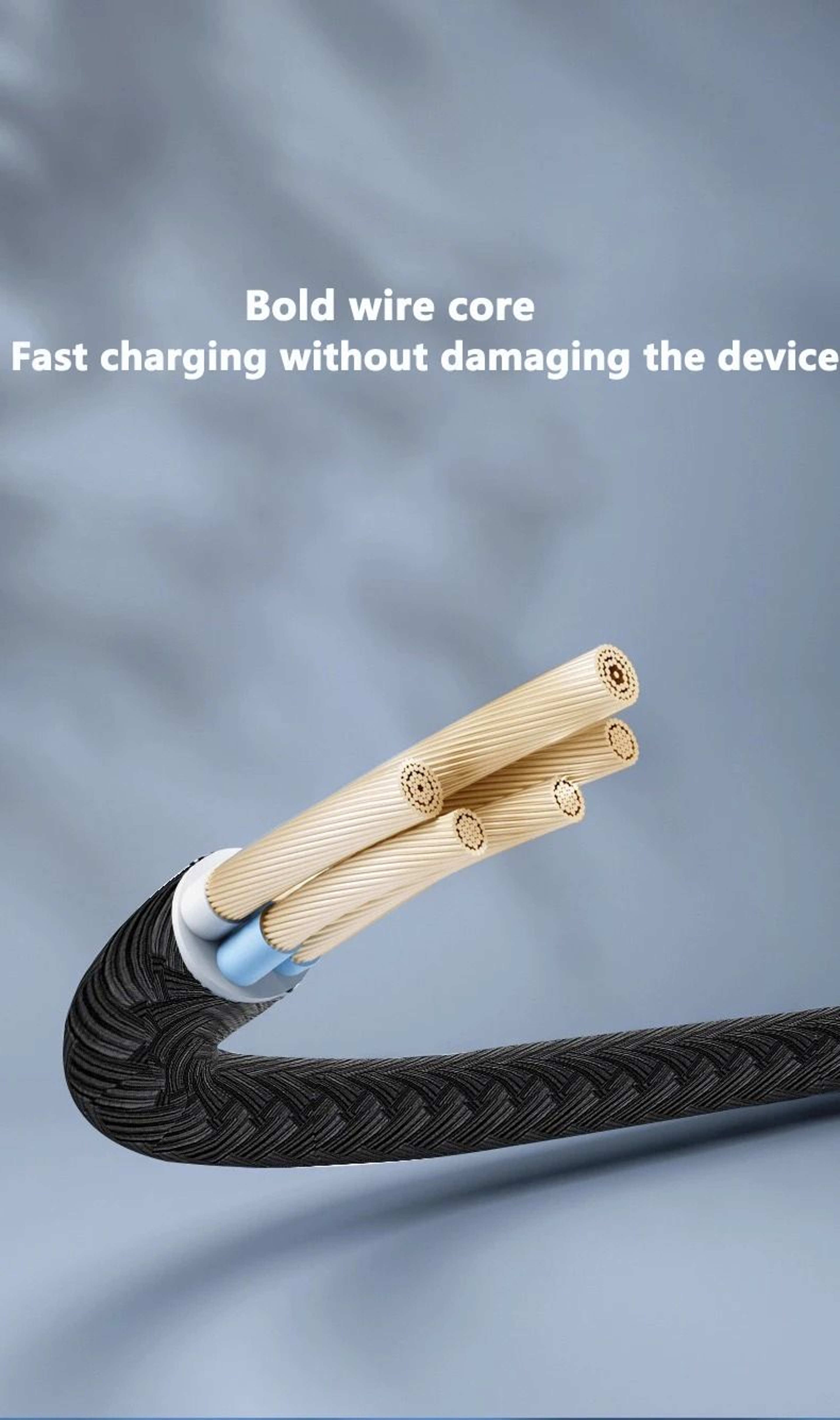 PD 30W Charger Cable USB A To Type C Lightning Fast Charging Data Line 3