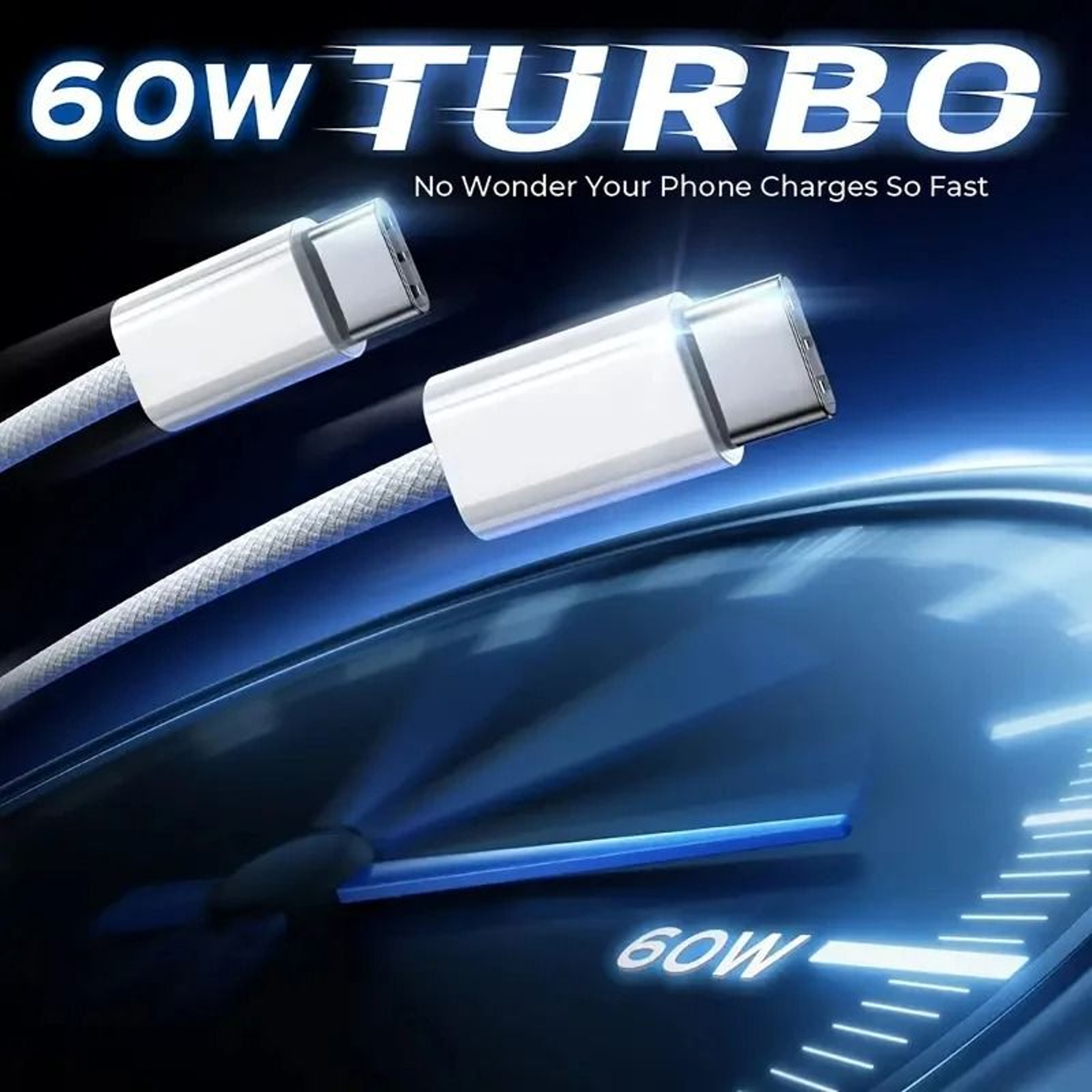 PD 60W USB C Fast Charger Cable Compatible For IPhone 15 Pro Max 15 Pro 15 Plus 2