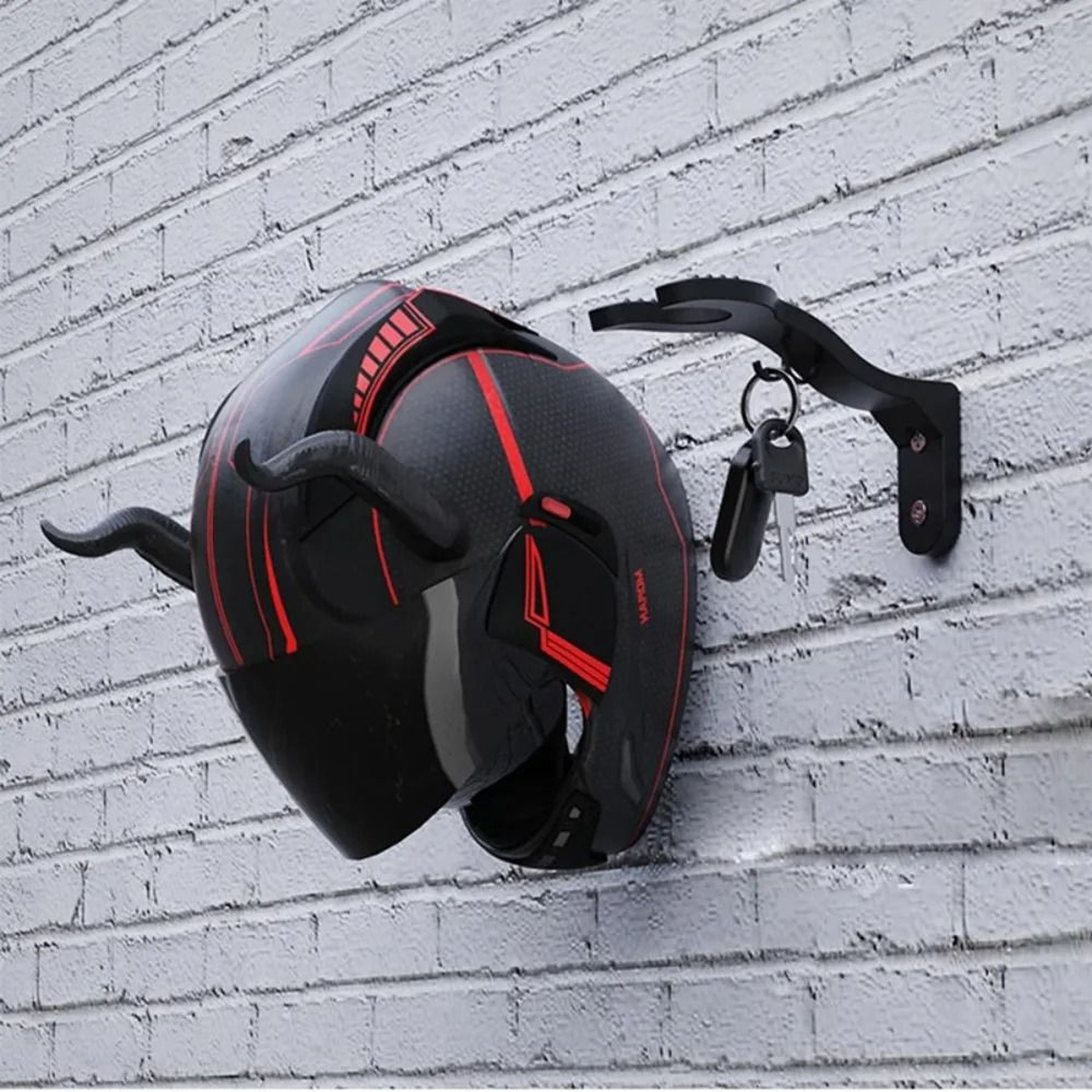 Motorcycle Helmet Hook Rack Multipurpose Wall Mount Hook Hanger For Home Coats Bags 0