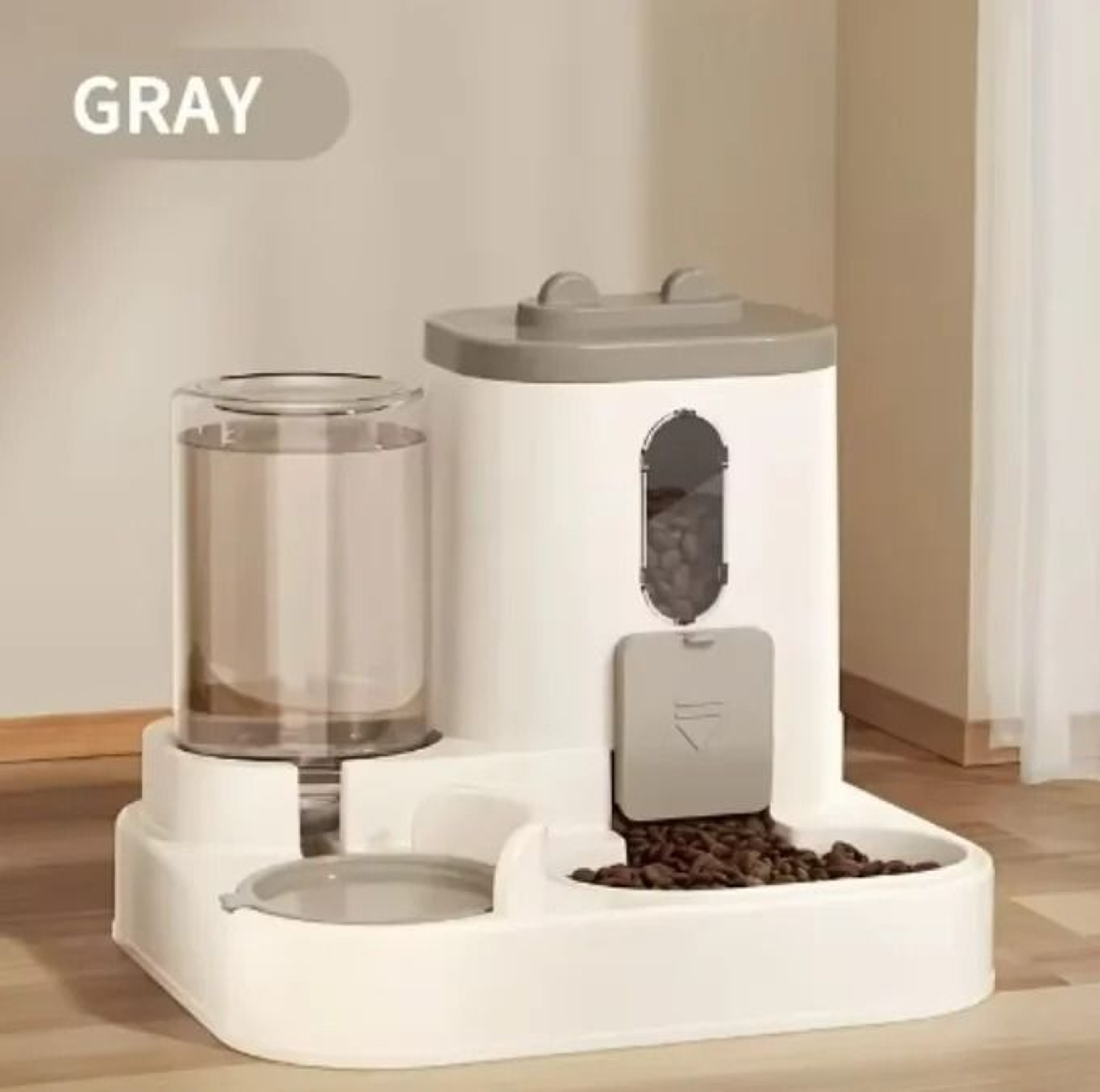 Cat Food And Water Dispenser 2 In 1 Automatic Feeding And Hydration Station For Cats 2
