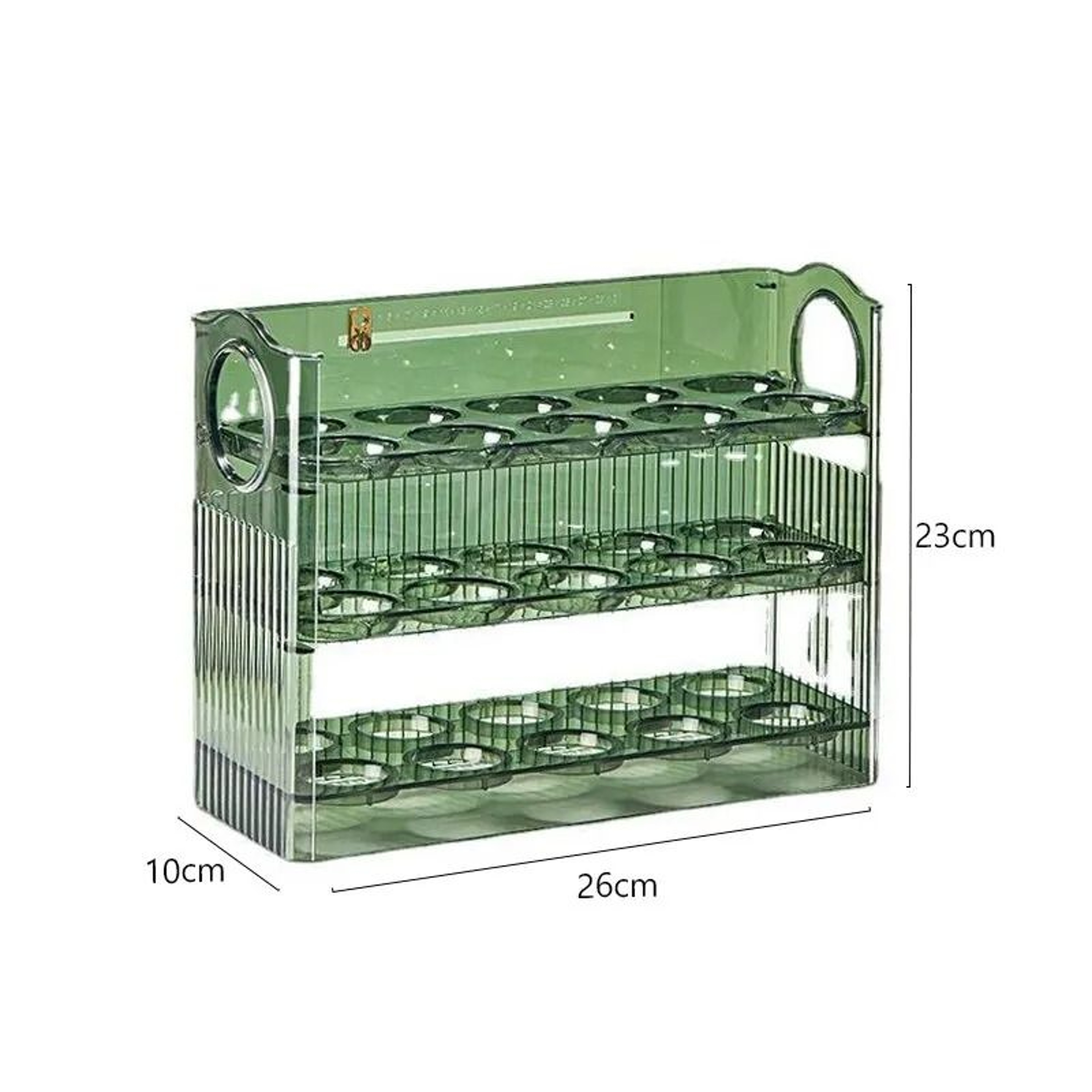 Kitchen Large Capacity Egg Fridge Storage Box Portable Multi Layer Egg Tray Organizer 4