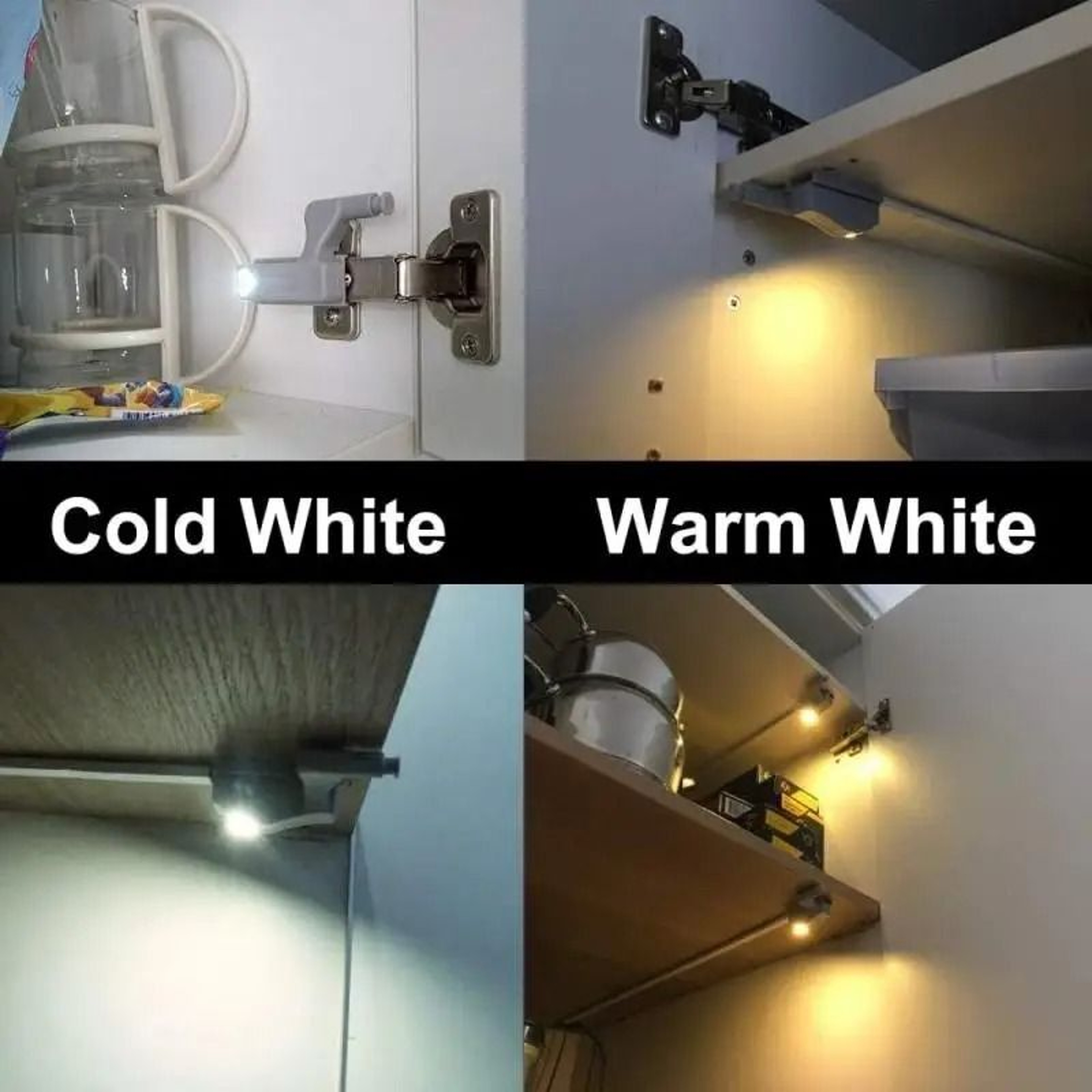 LED Inner Hinge Lamp Cabinet Under Door Sensor Light 5