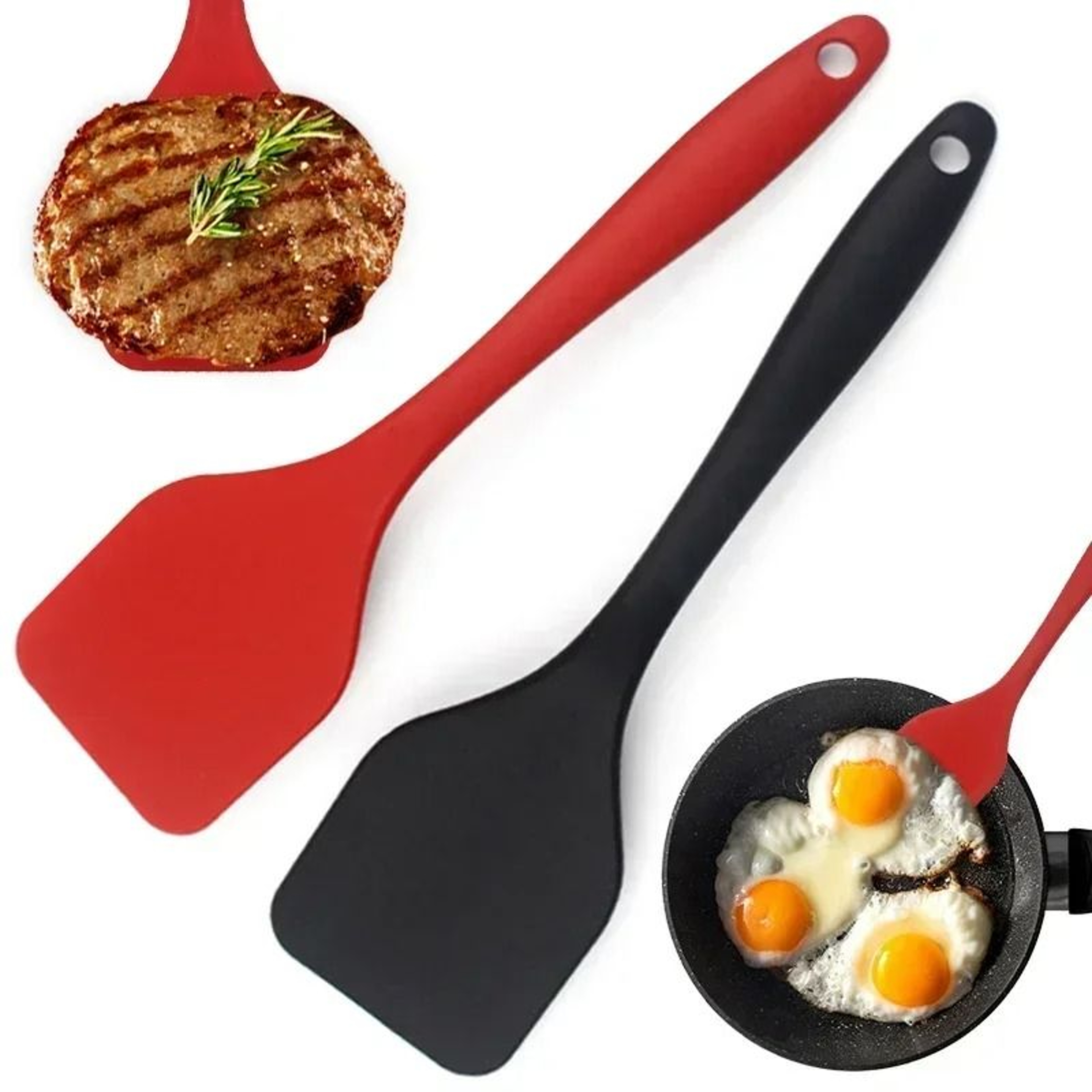 Silicone Non Stick Cooking Spatula Dense Shovel Kitchen Tool 1