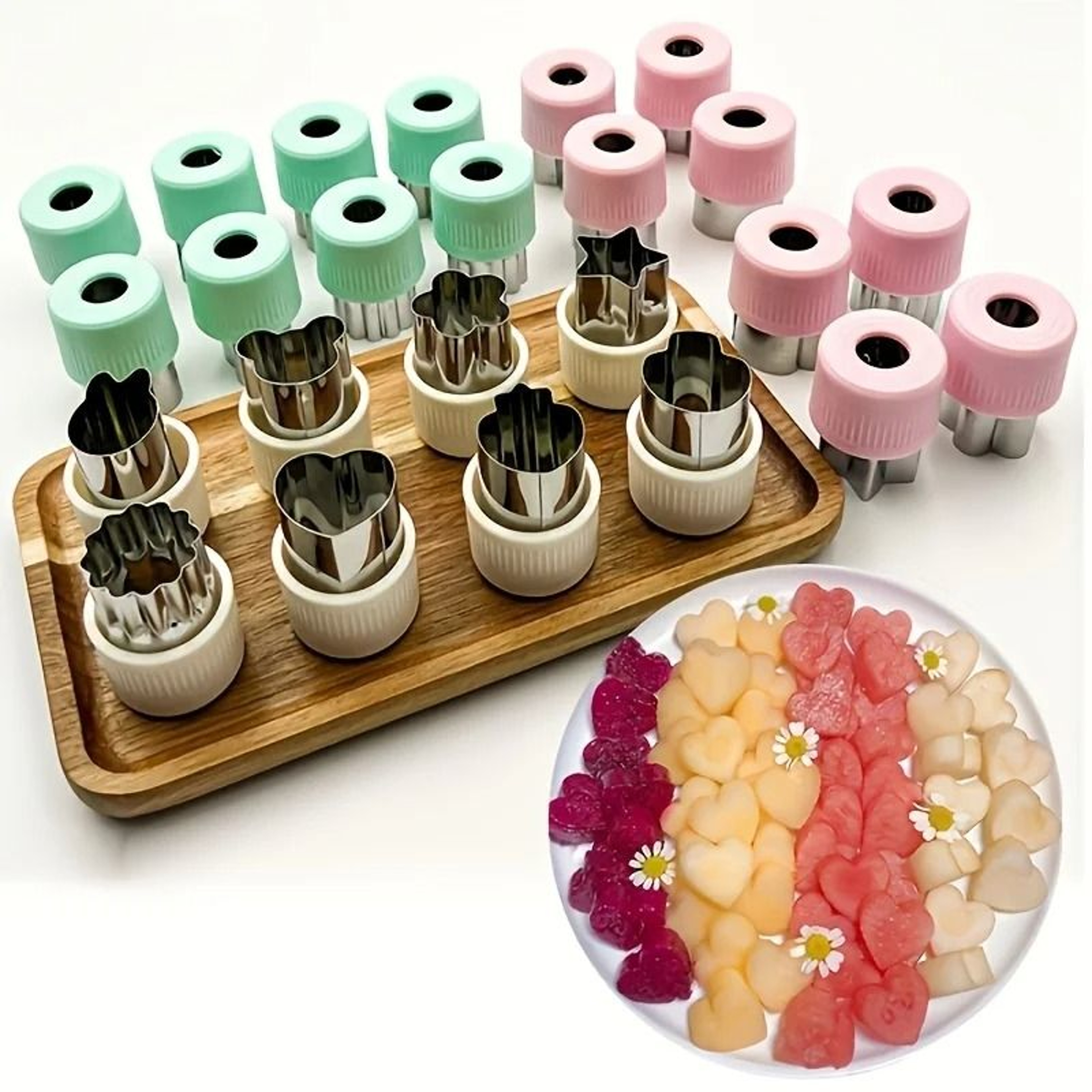 Pressed Fruit Printing Cutting Die 6 Piece Set Stainless Steel Vegetable Biscuit Cutter 1