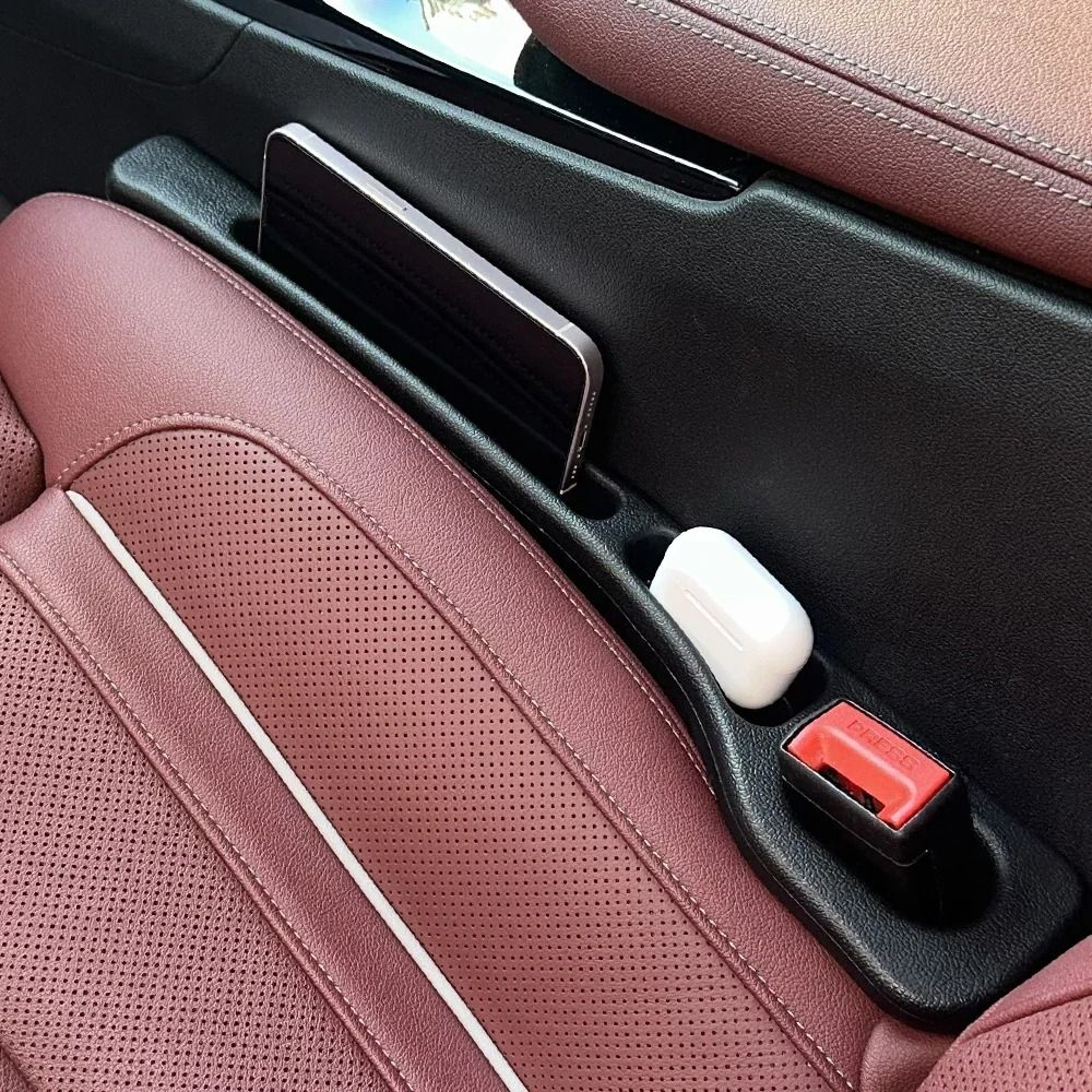 Universal Car Seat Gap Filler Plug Strip Leak Proof Side Seam Storage Organizer 4