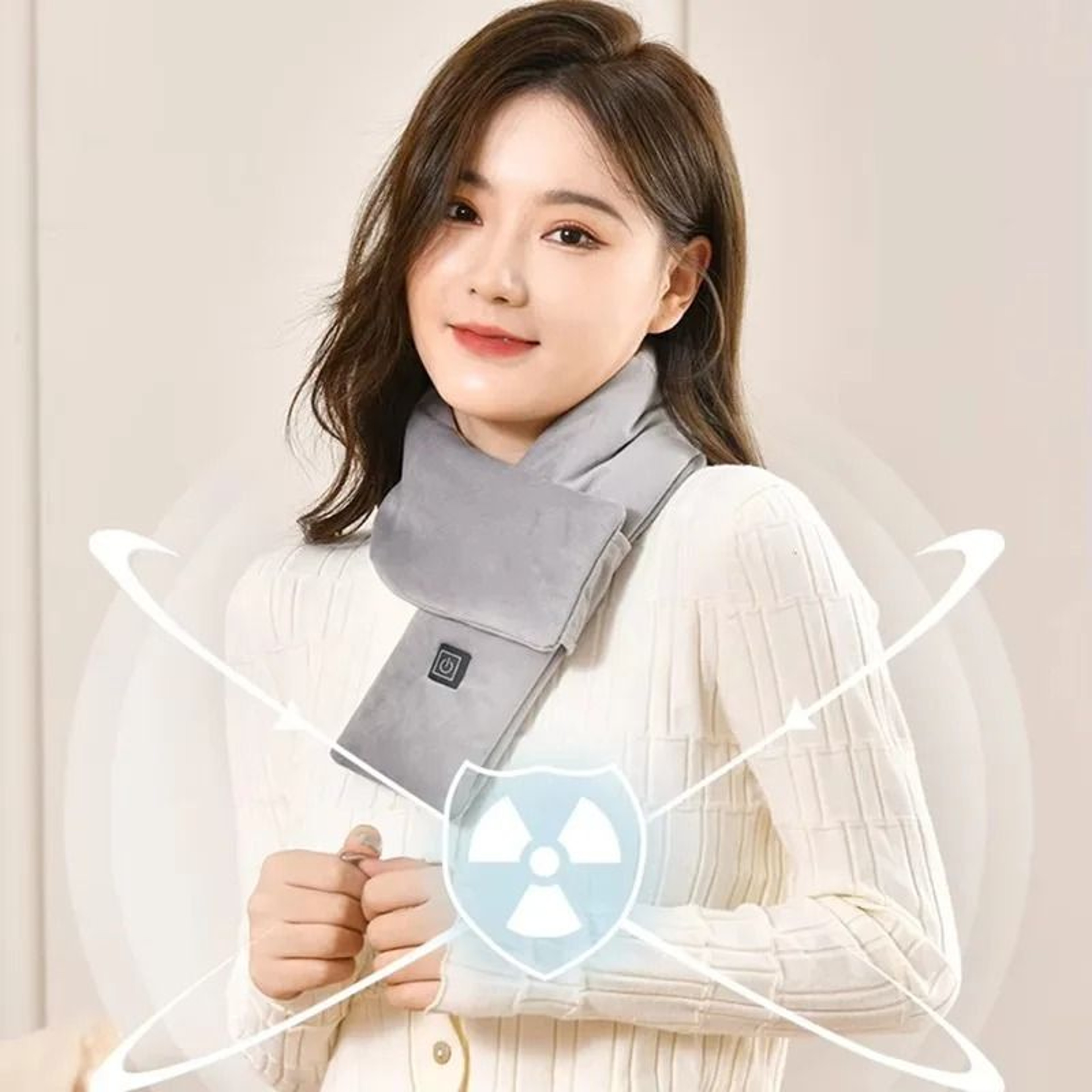 USB Heating Scarf Men Women Temperature Adjustable Neck Warmer 4