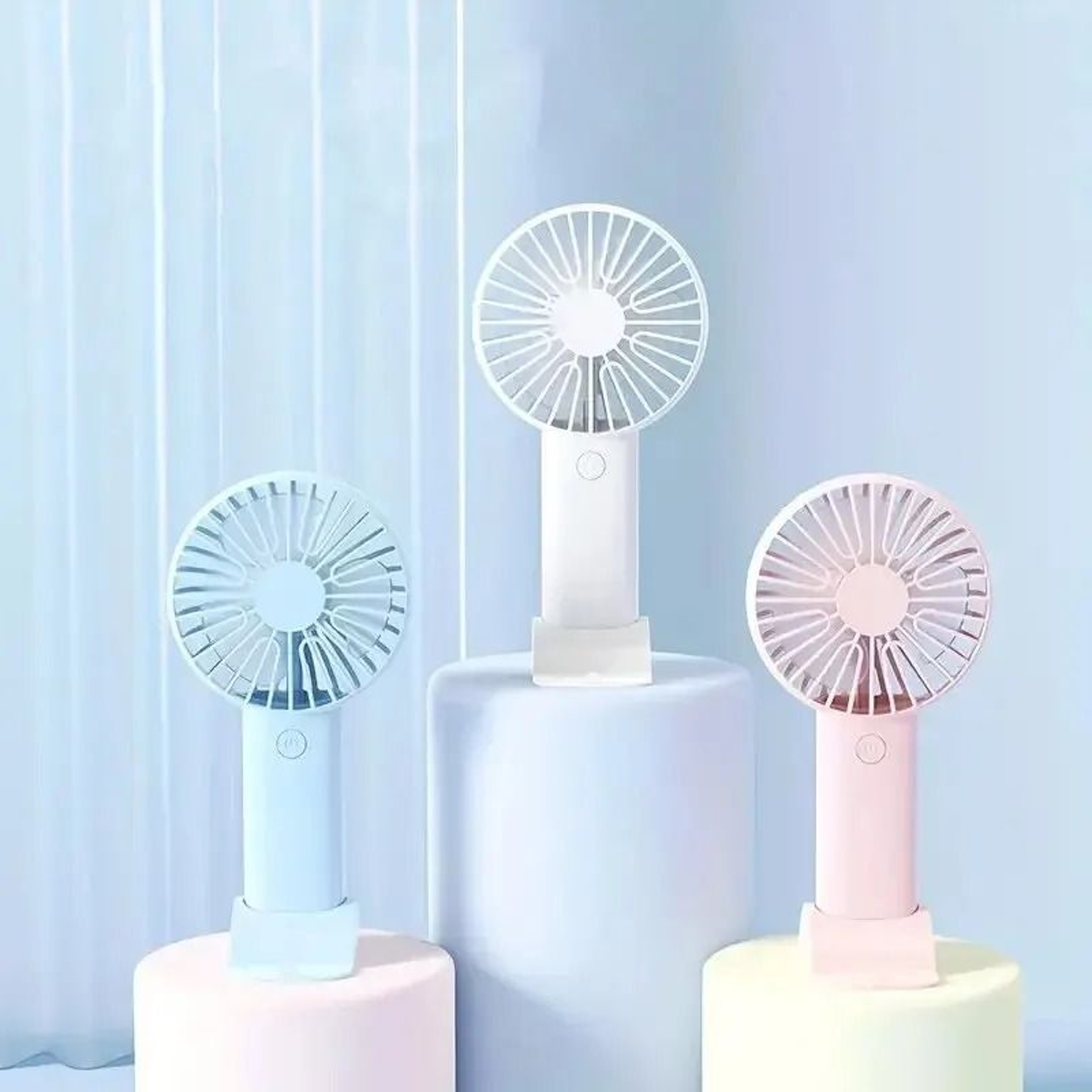 Mini USB Charging Handheld And Desktop Fan With Phone Holder 3