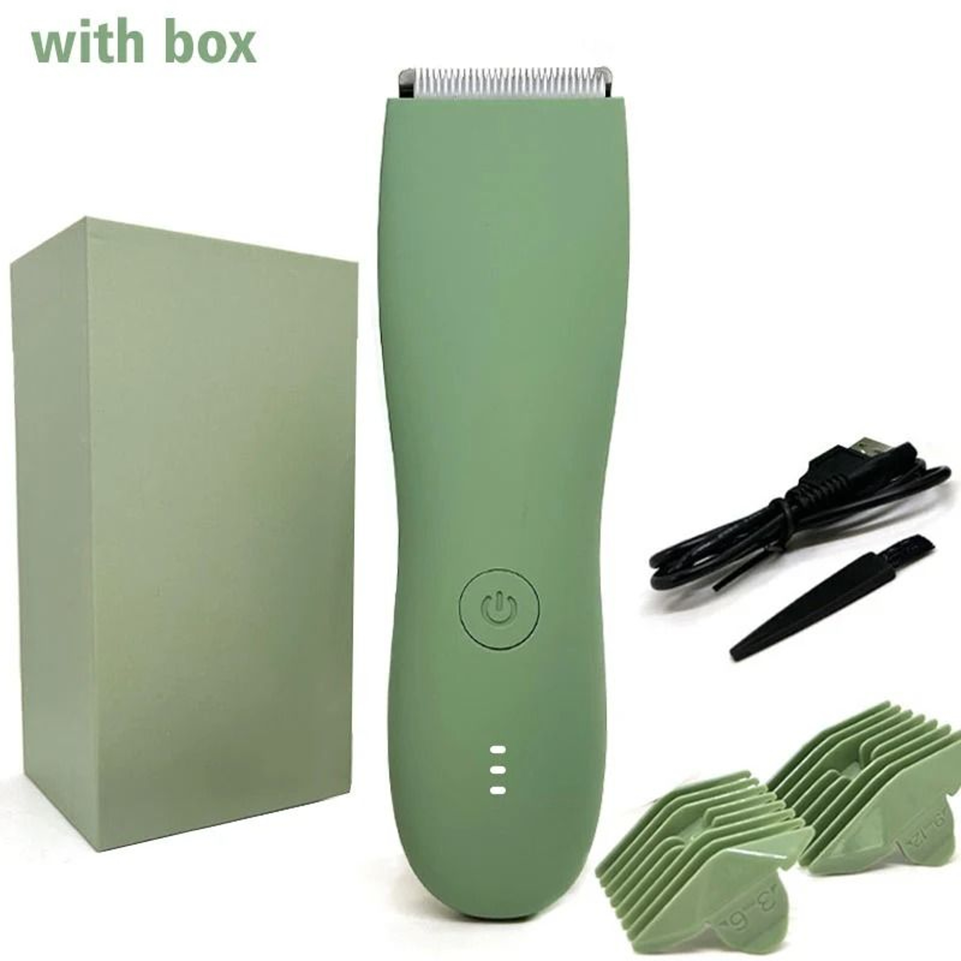 Waterproof Replaceable Ceramic Blade Body  Ball Hair Trimmer For Men 7