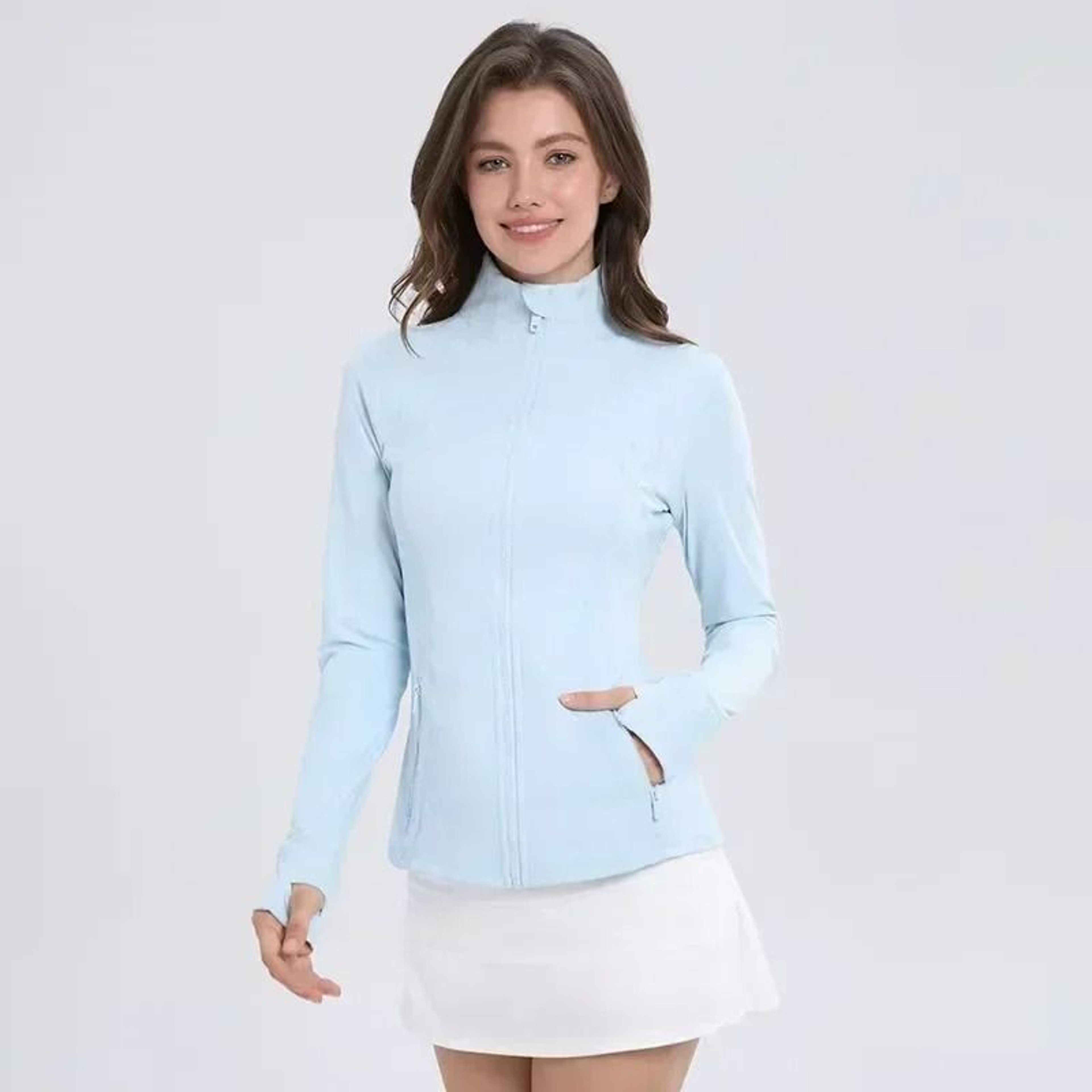 Lemon Women Defines Fleece Jacket Gym Stretch Zip Running Yoga Outerwear 10