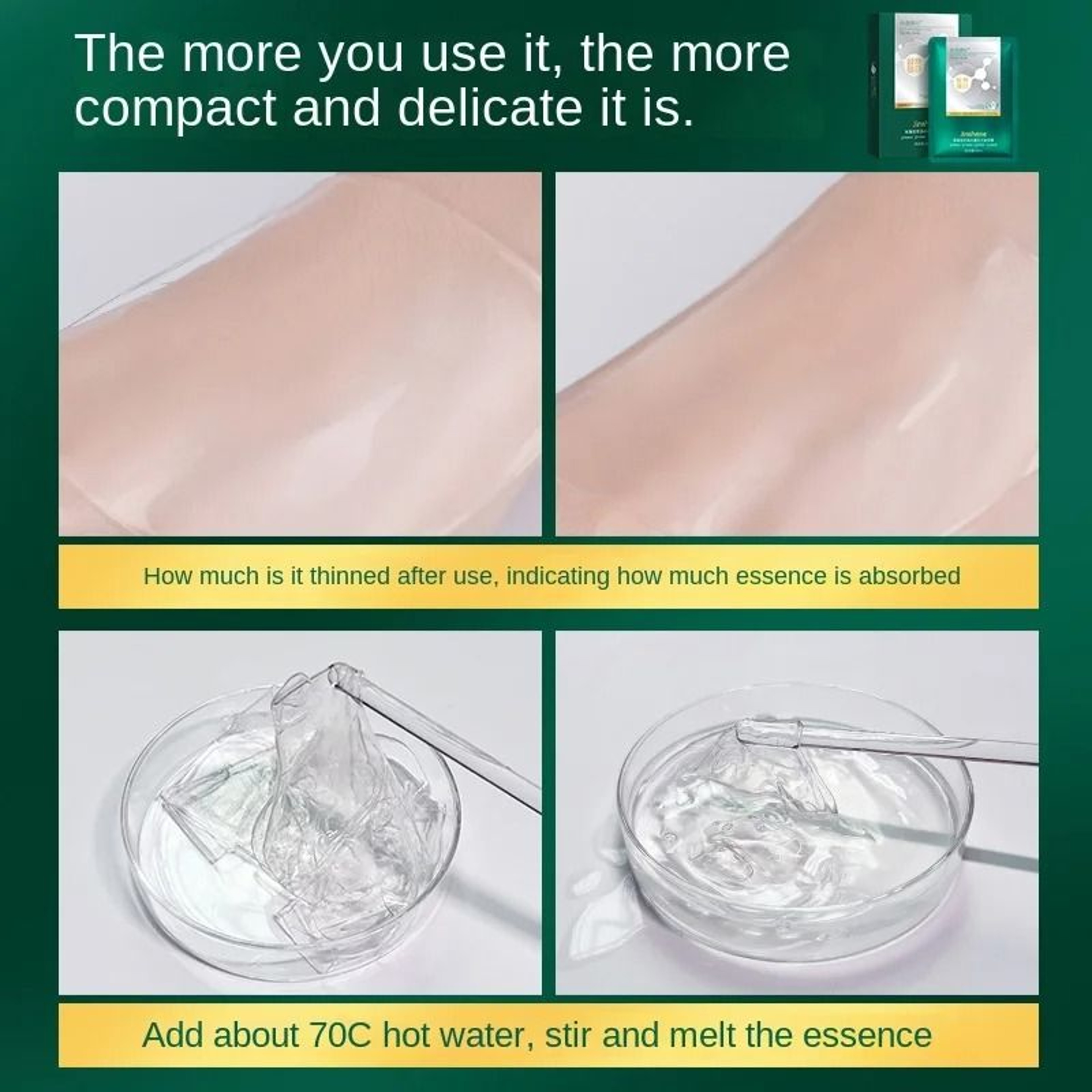 Seaweed Collagen Filling Crystal Mask 5pcs 30ml Jelly Skin Care Masque 2