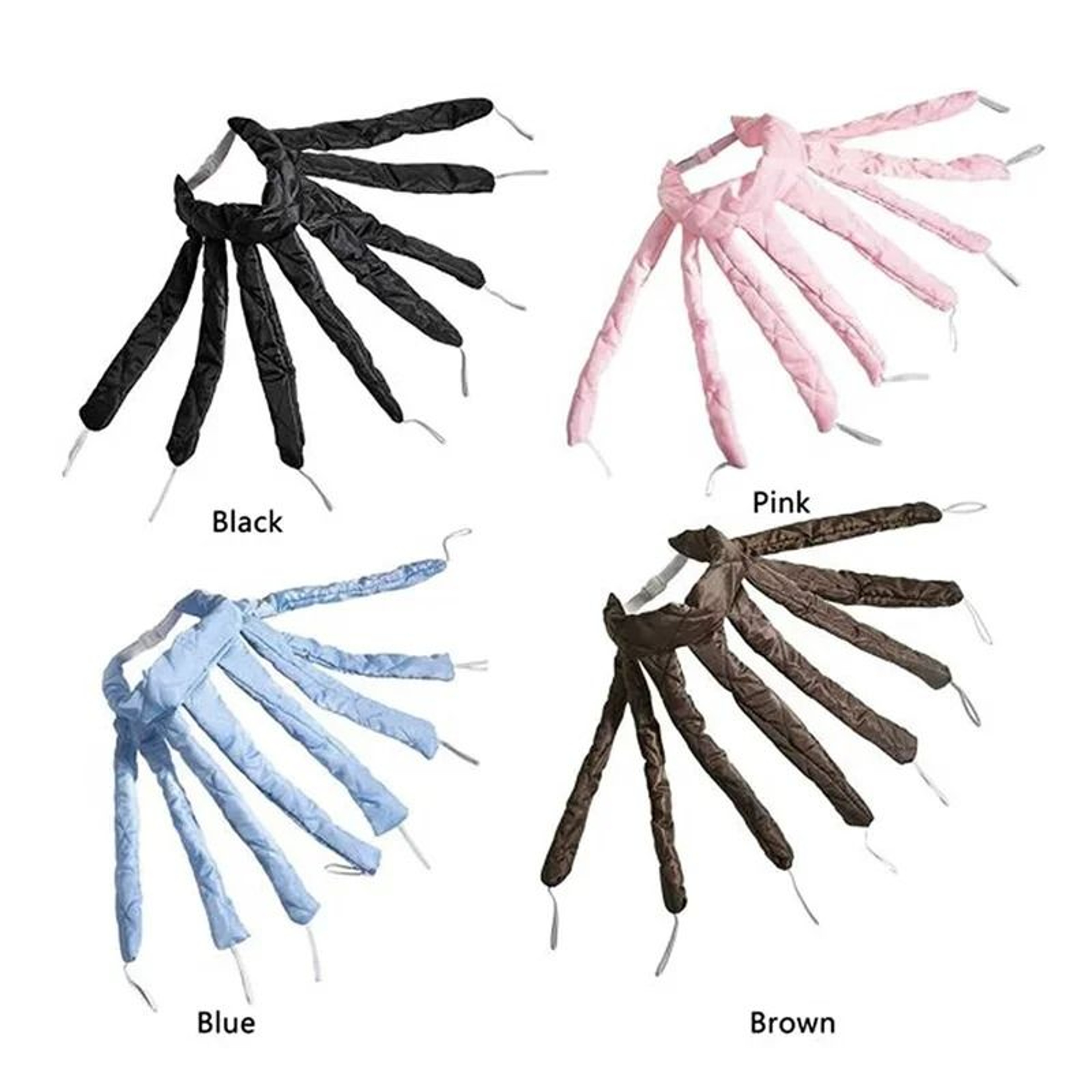 Octopus Hair Rollers Heatless Headband For Long Hair Foam Curlers Cotton Ribbon Hair Curling Tool 3