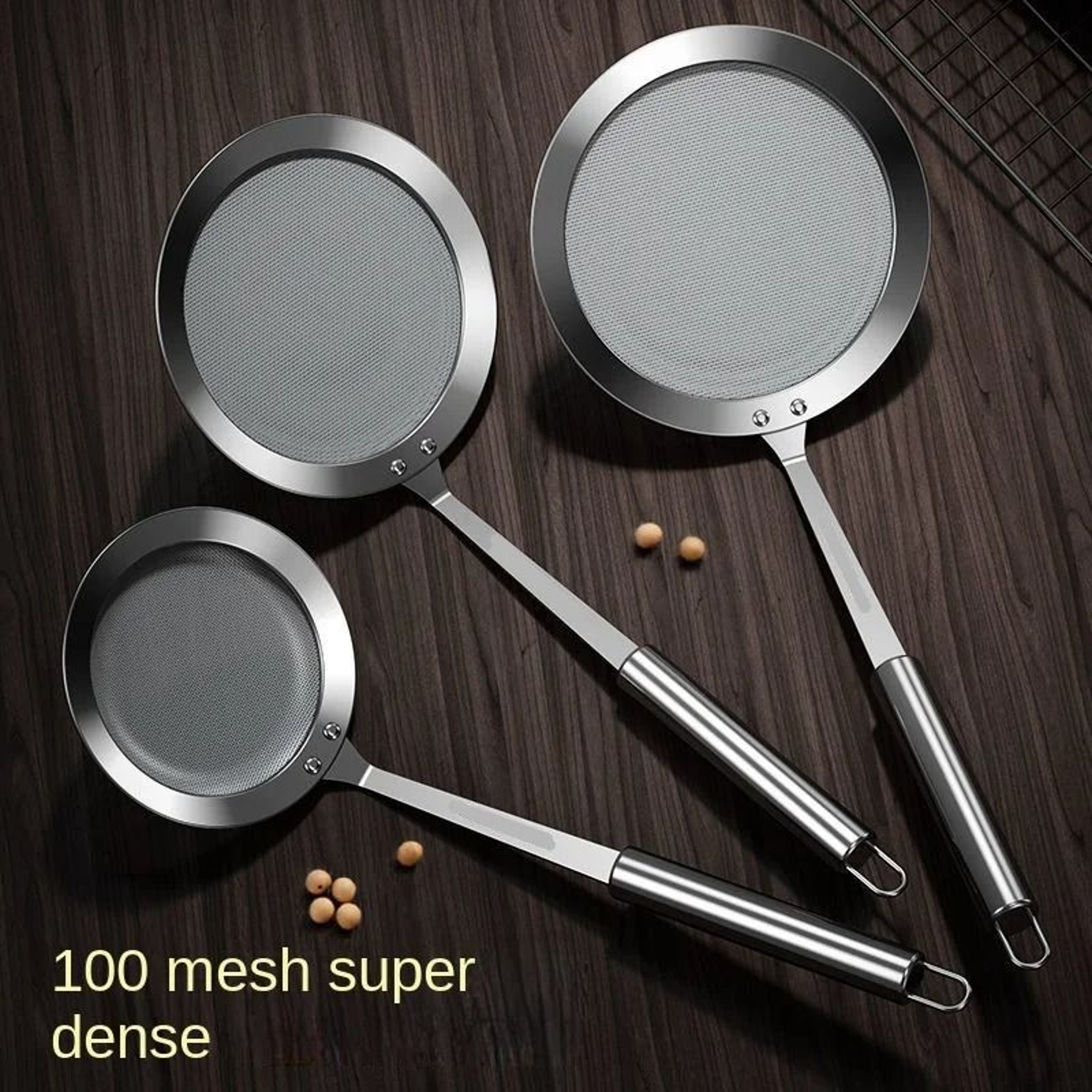 Fat Skimmer Spoon Stainless Steel Fine Mesh Strainer Spoon 0