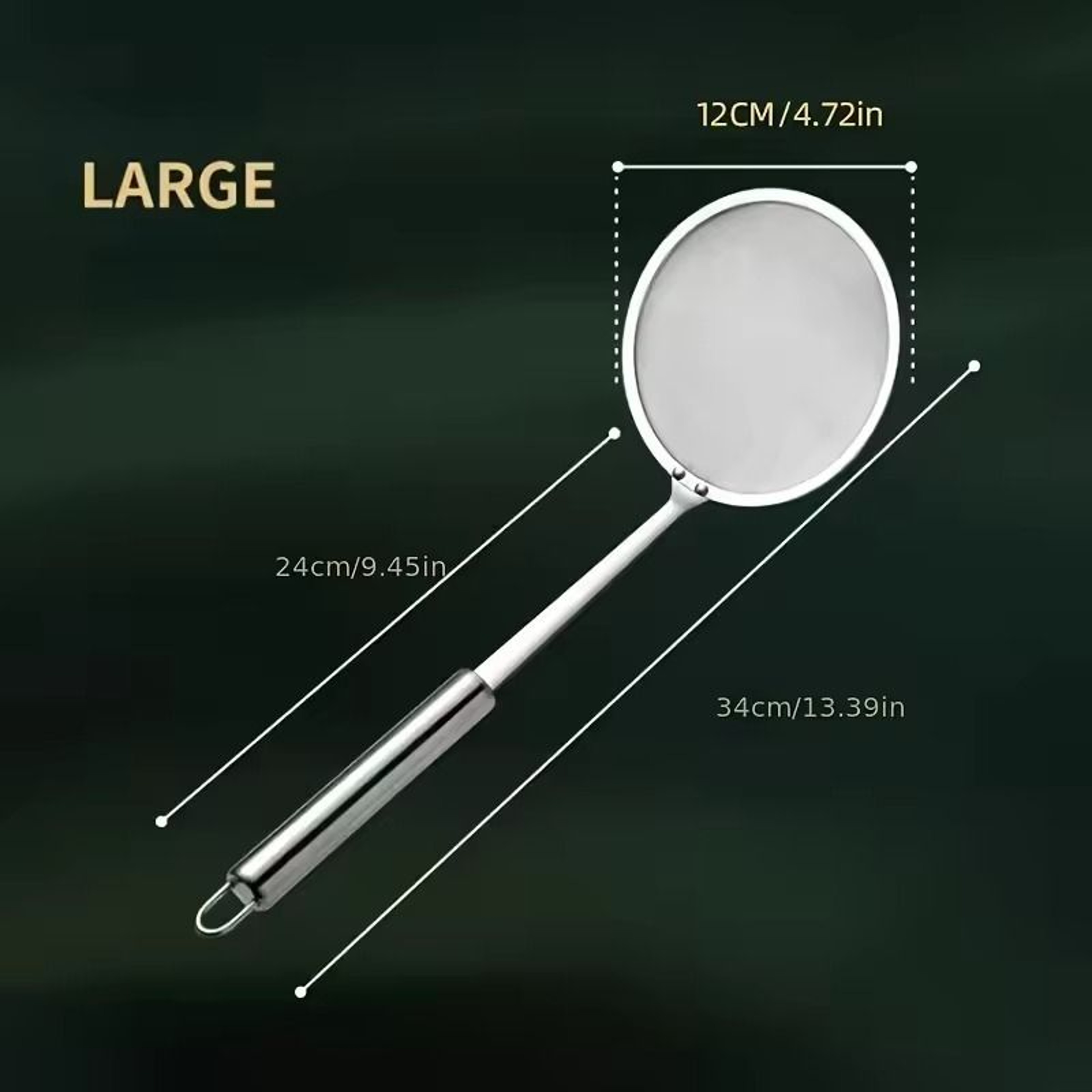 Fat Skimmer Spoon Stainless Steel Fine Mesh Strainer Spoon 5
