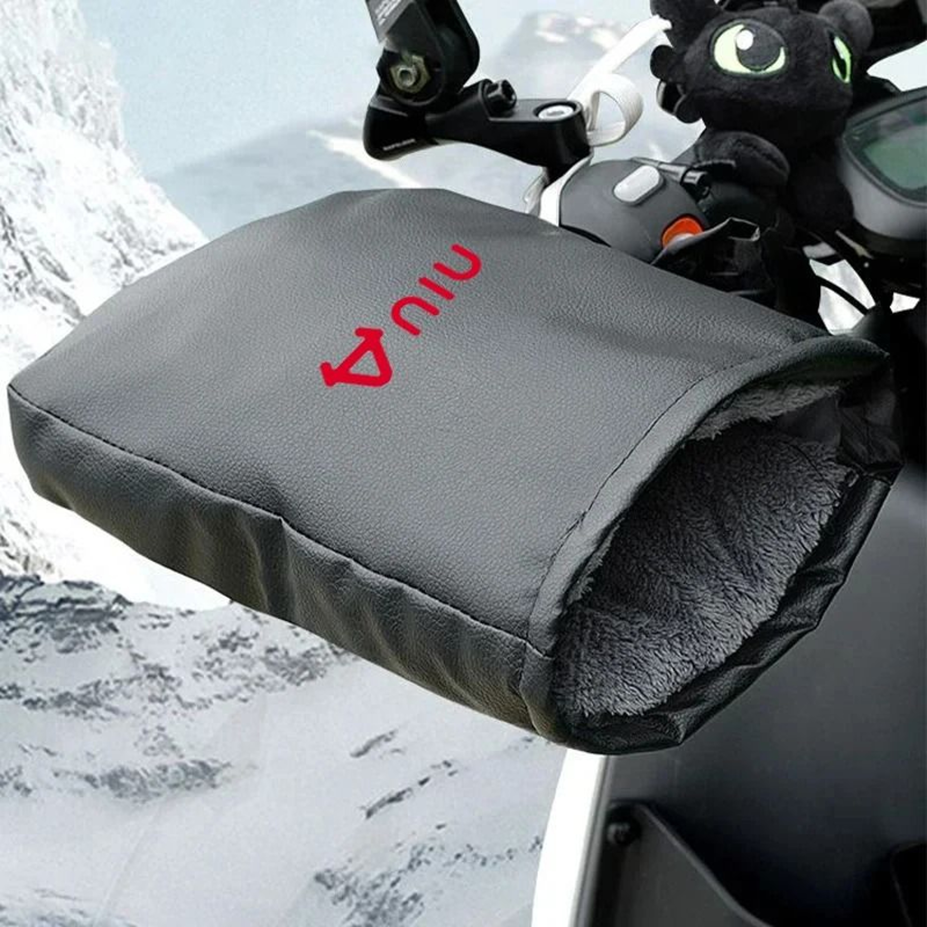 Waterproof Motorcycle Handlebar Muffs Winter Windproof Thermal Hand Protector 6