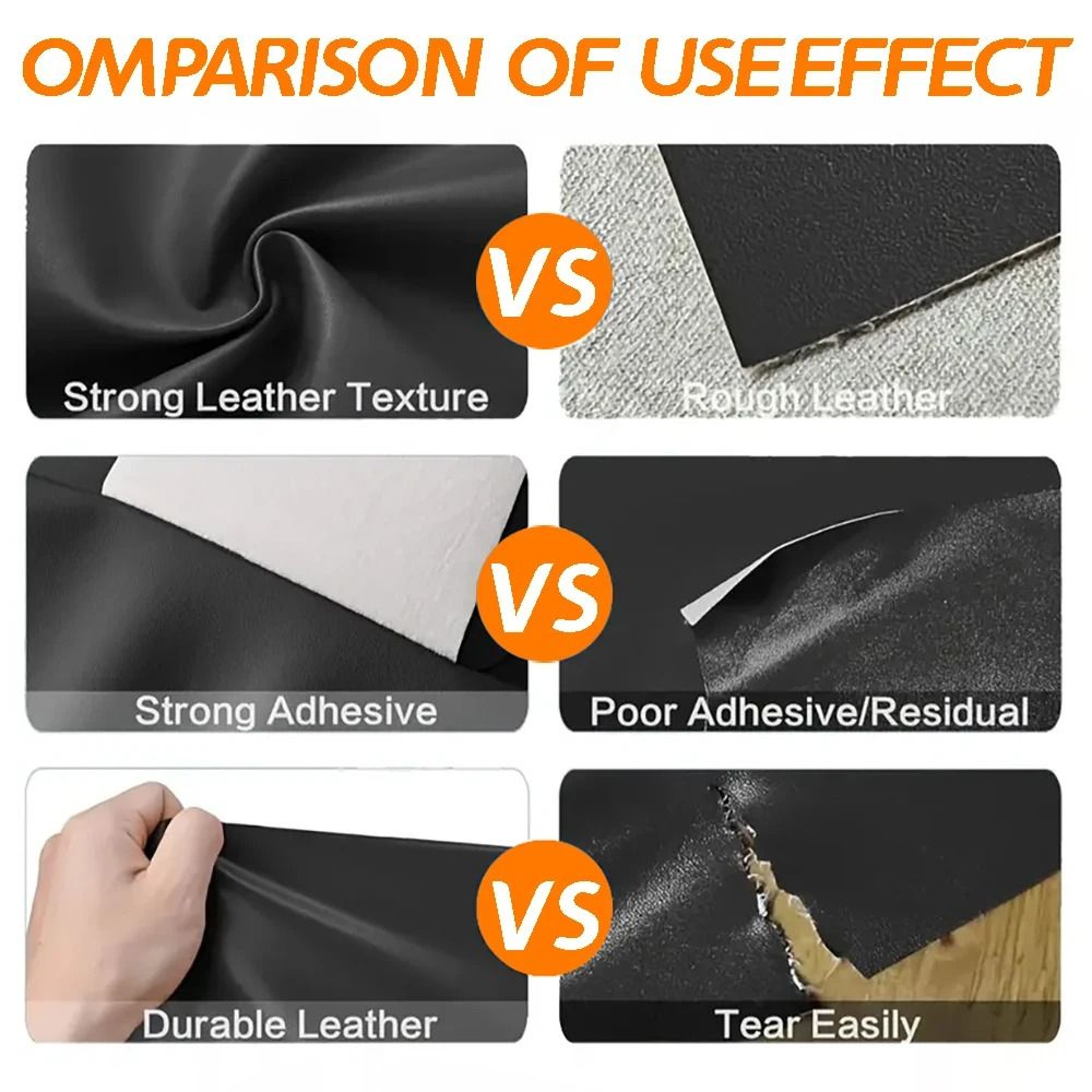 Soft Artificial Leather Self Adhesive Repair Roll For Furniture And Crafts 4