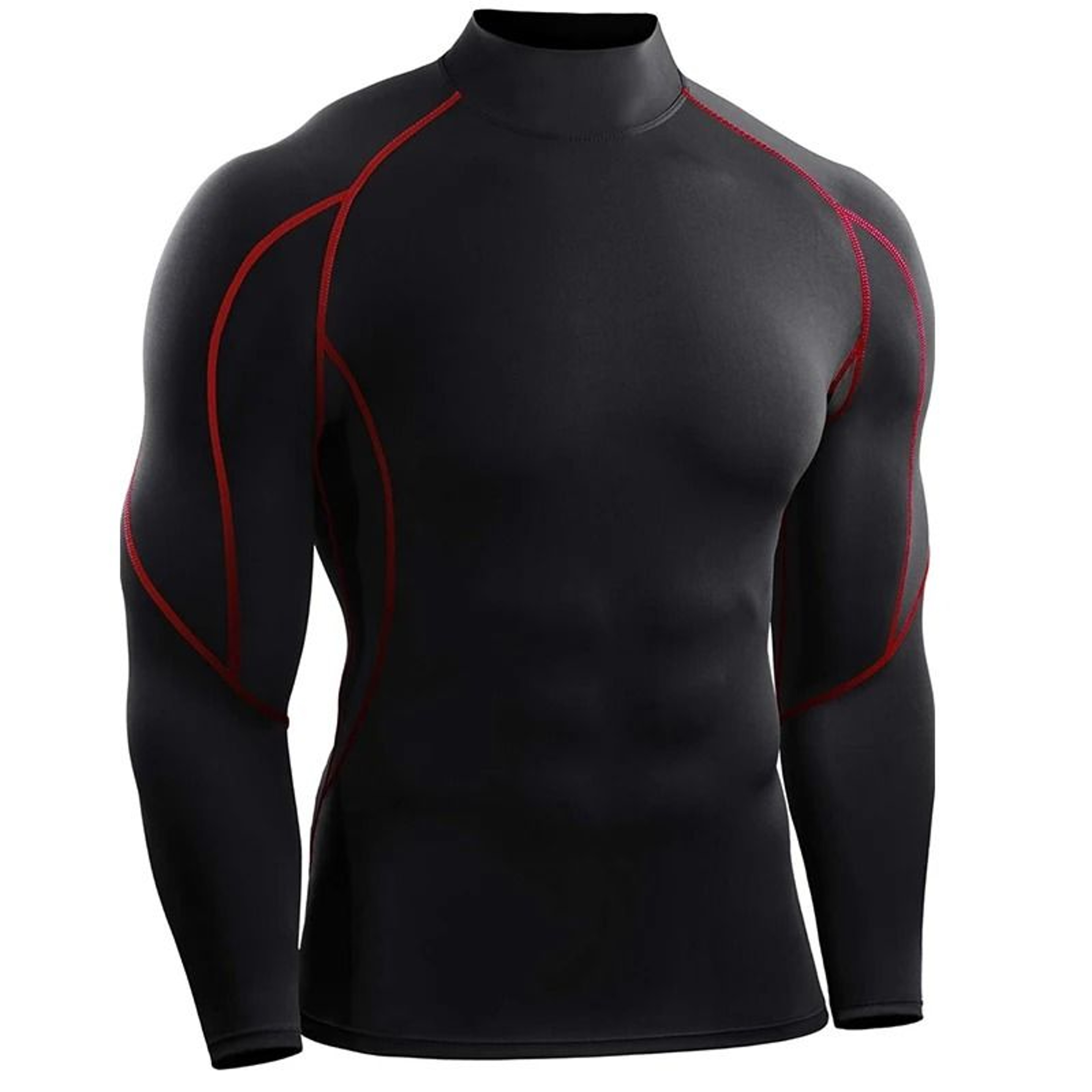 Men Long Sleeve Compression Running T Shirt Gym Fitness Training Top 7