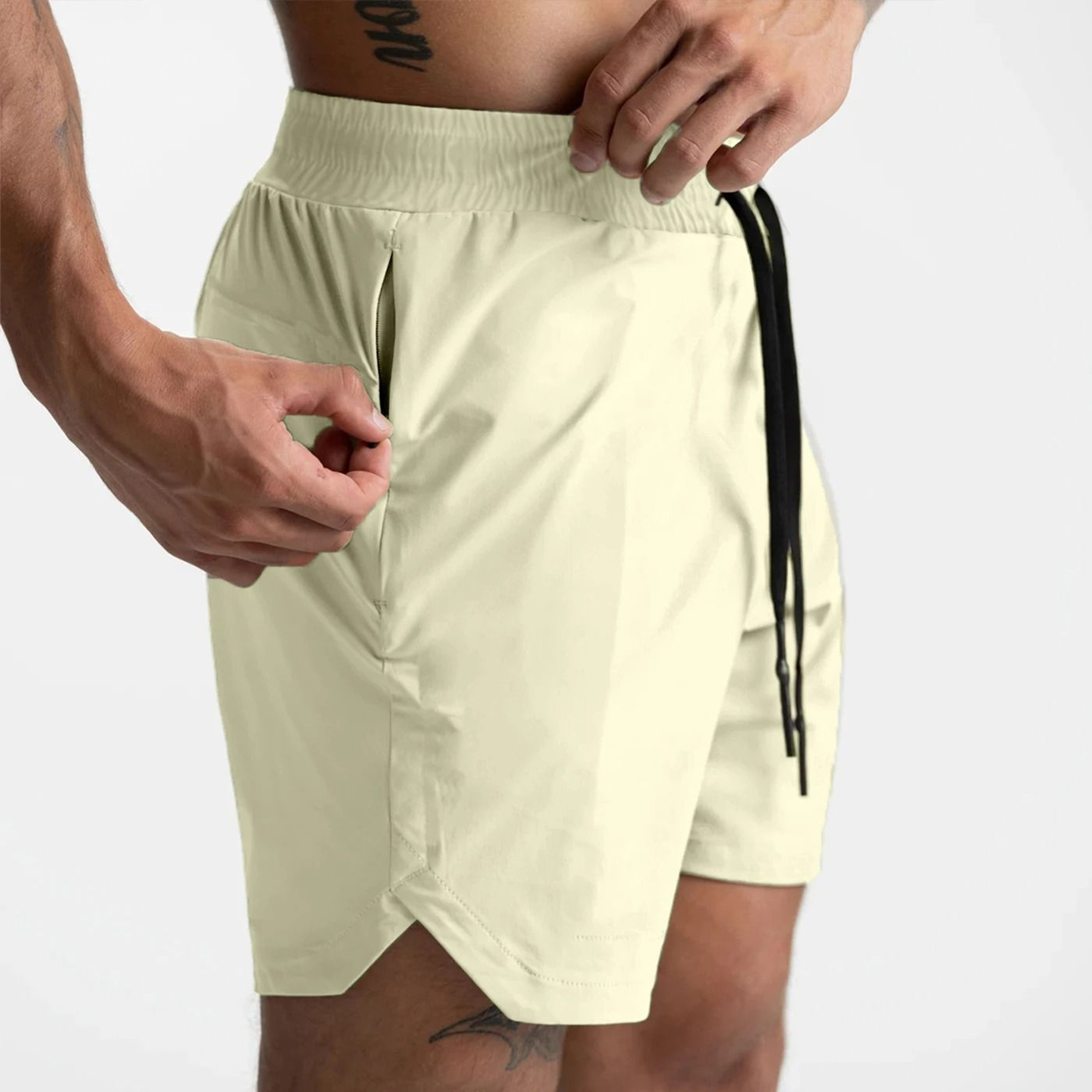 Men Quick Dry Single Layer Woven Running Shorts Casual Fitness Sports 9