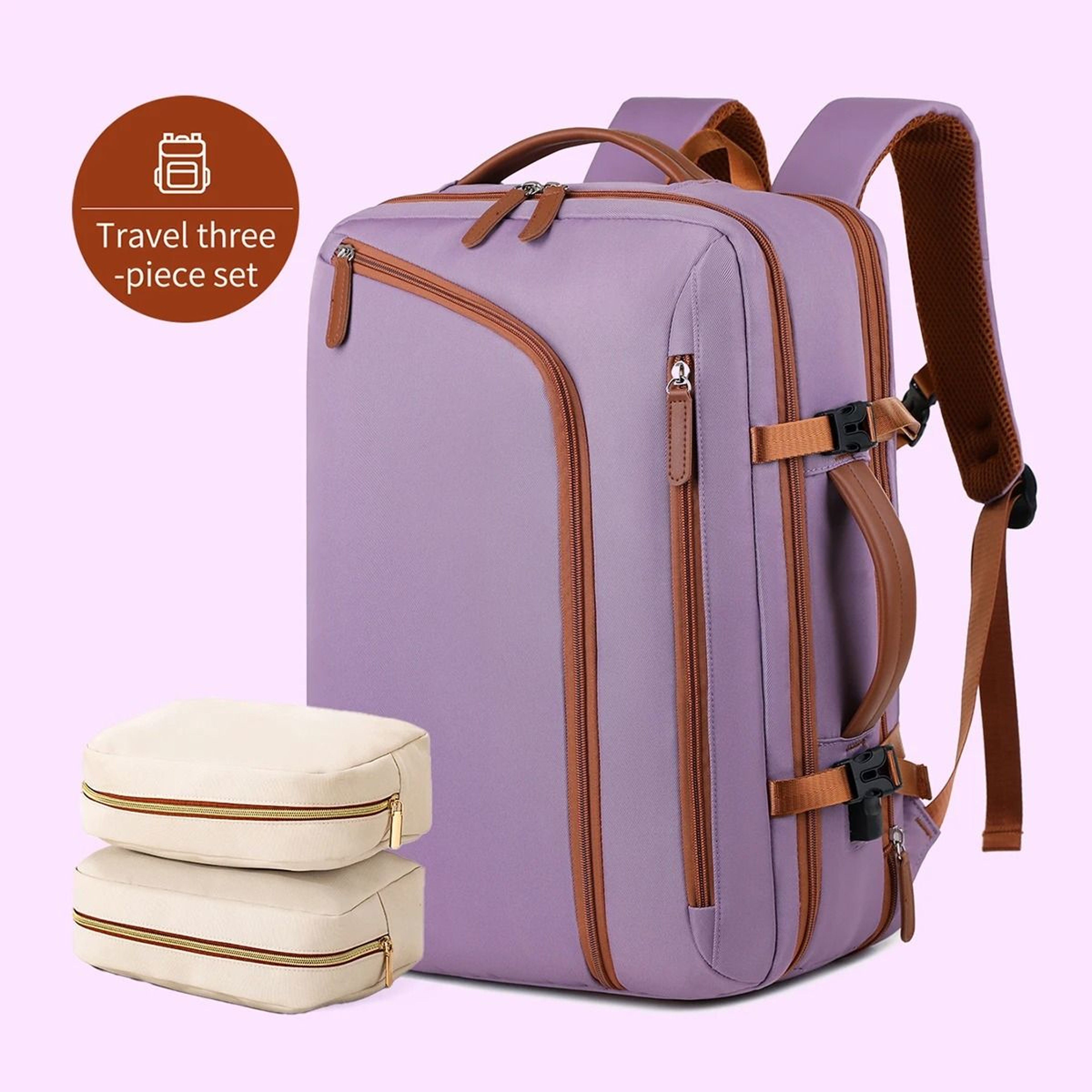 Unisex Large Capacity Business Travel Computer Backpack 12