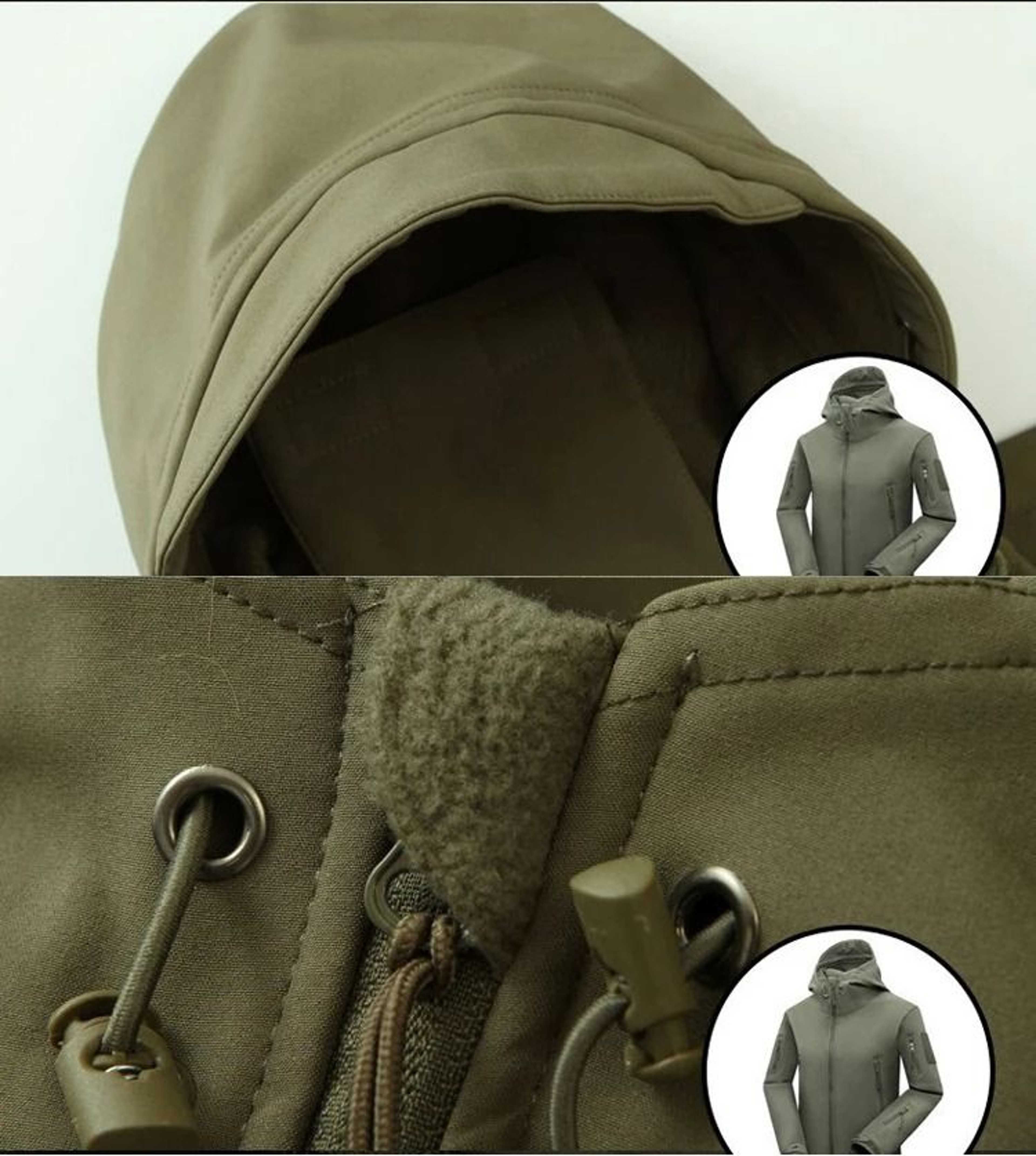 Mens Waterproof Softshell Fleece Jacket Outdoor Thermal Hiking And Camping Coat 5