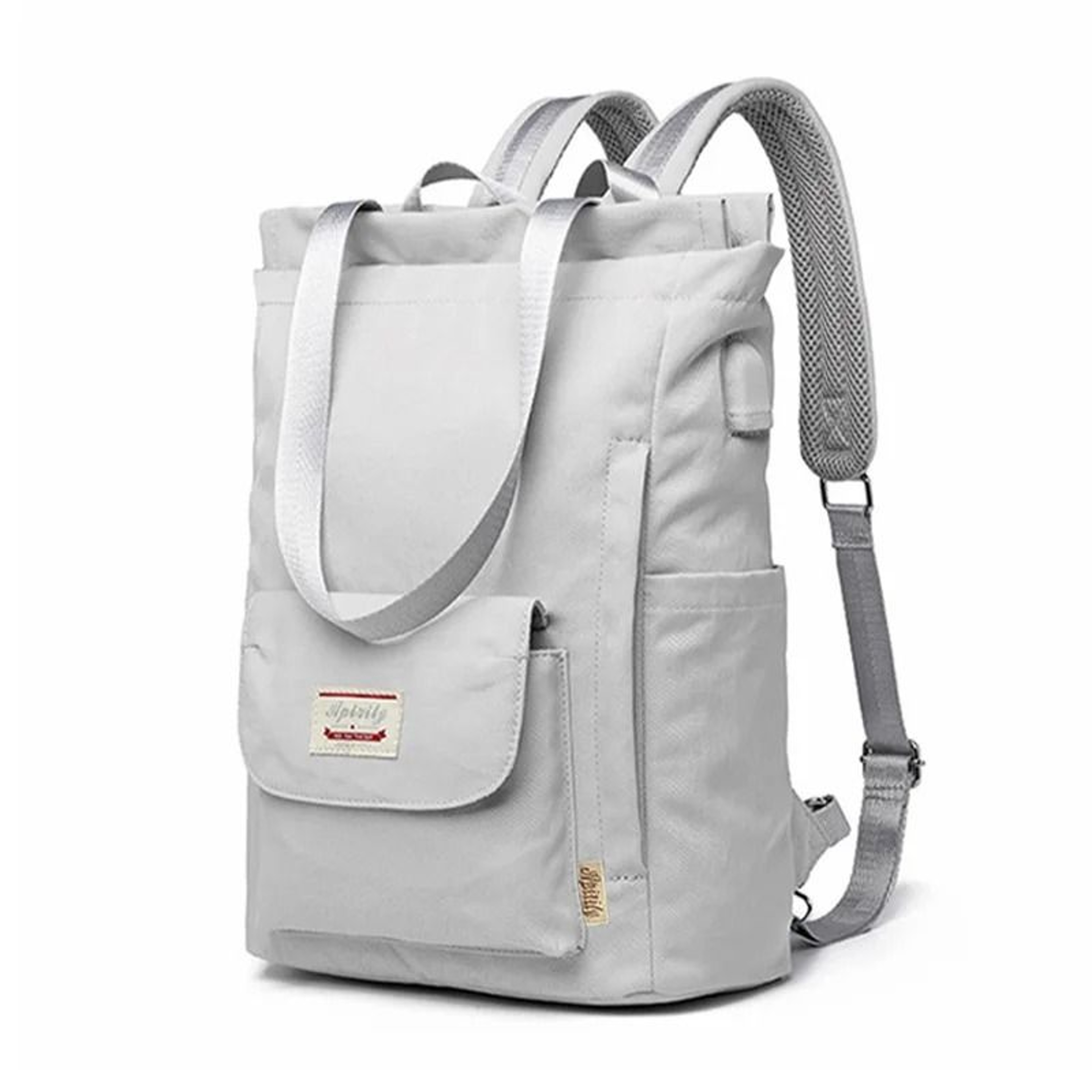 Women Waterproof Stylish Laptop Backpack Oxford Canvas USB College Bag 7