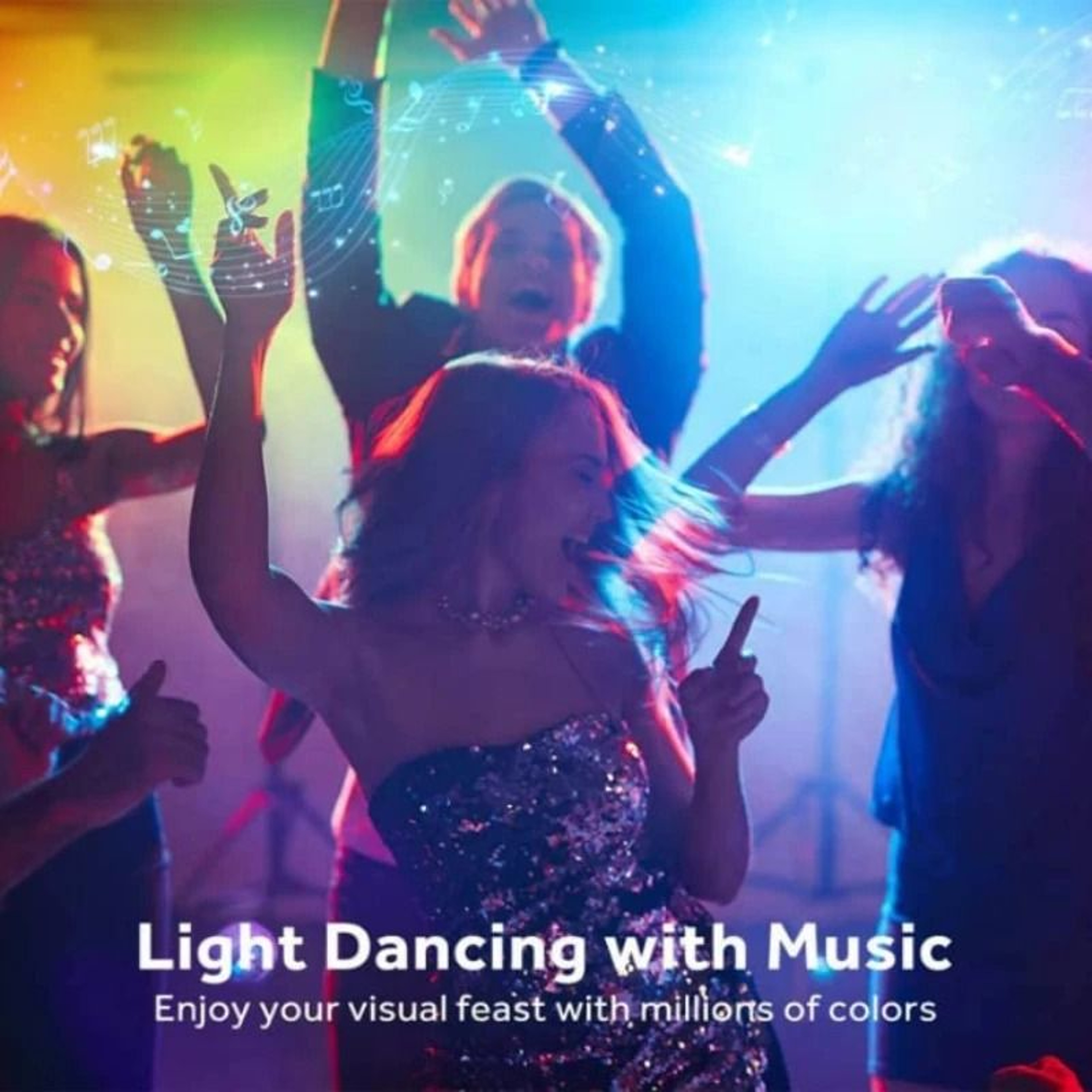 100 Ft RGB LED Strip Lights With Remote And App Control 4