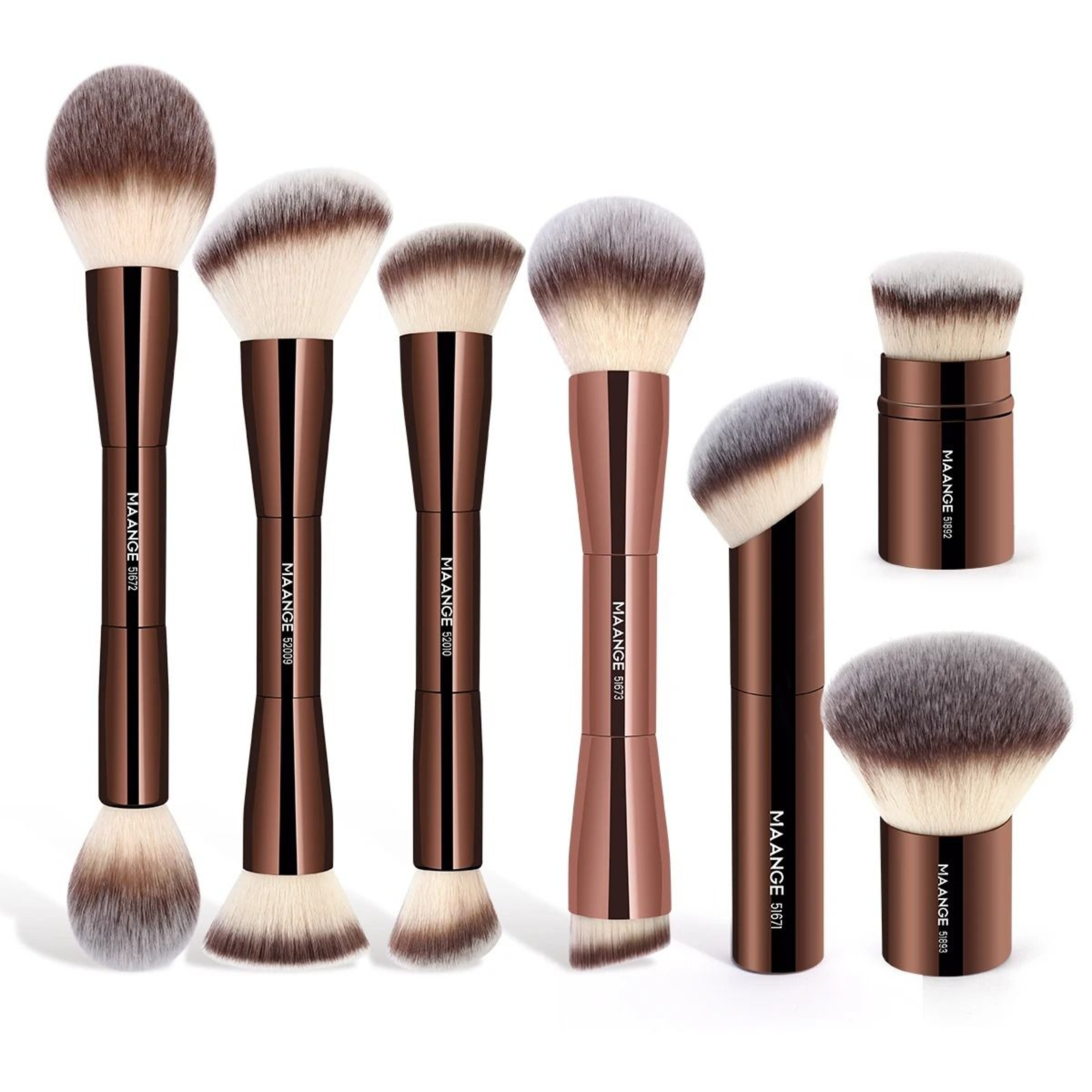 Double Head Makeup Brush Foundation Powder Concealer Blush Bronzer Brush 0