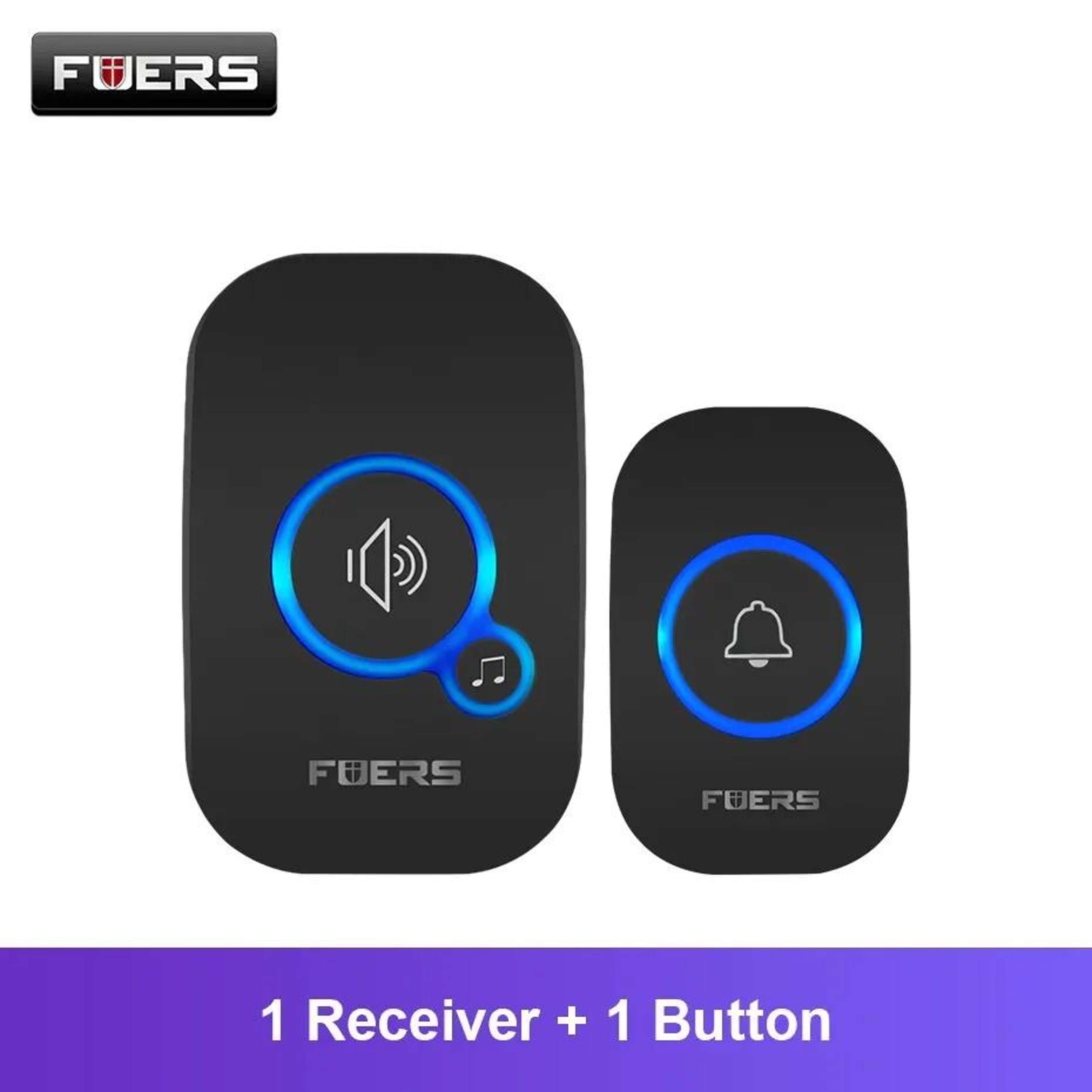 Wireless Doorbell Waterproof Welcome Chime Smart Home 32 Song Alarm Kit 7