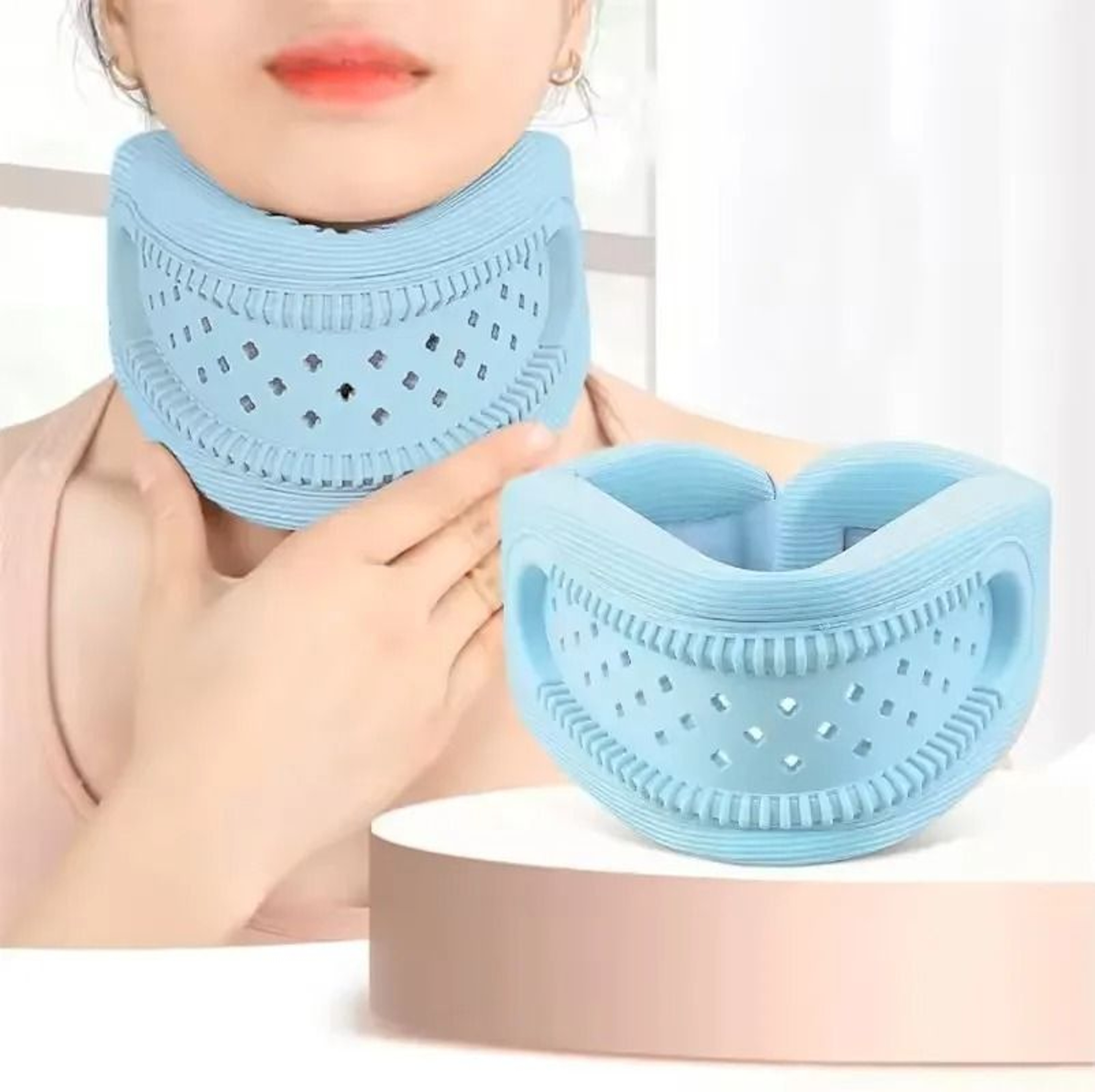 Anti Snoring Neck Brace Foam Shoulder And Neck Sleeve For Neck Pain Relief 3D Neck Support 10