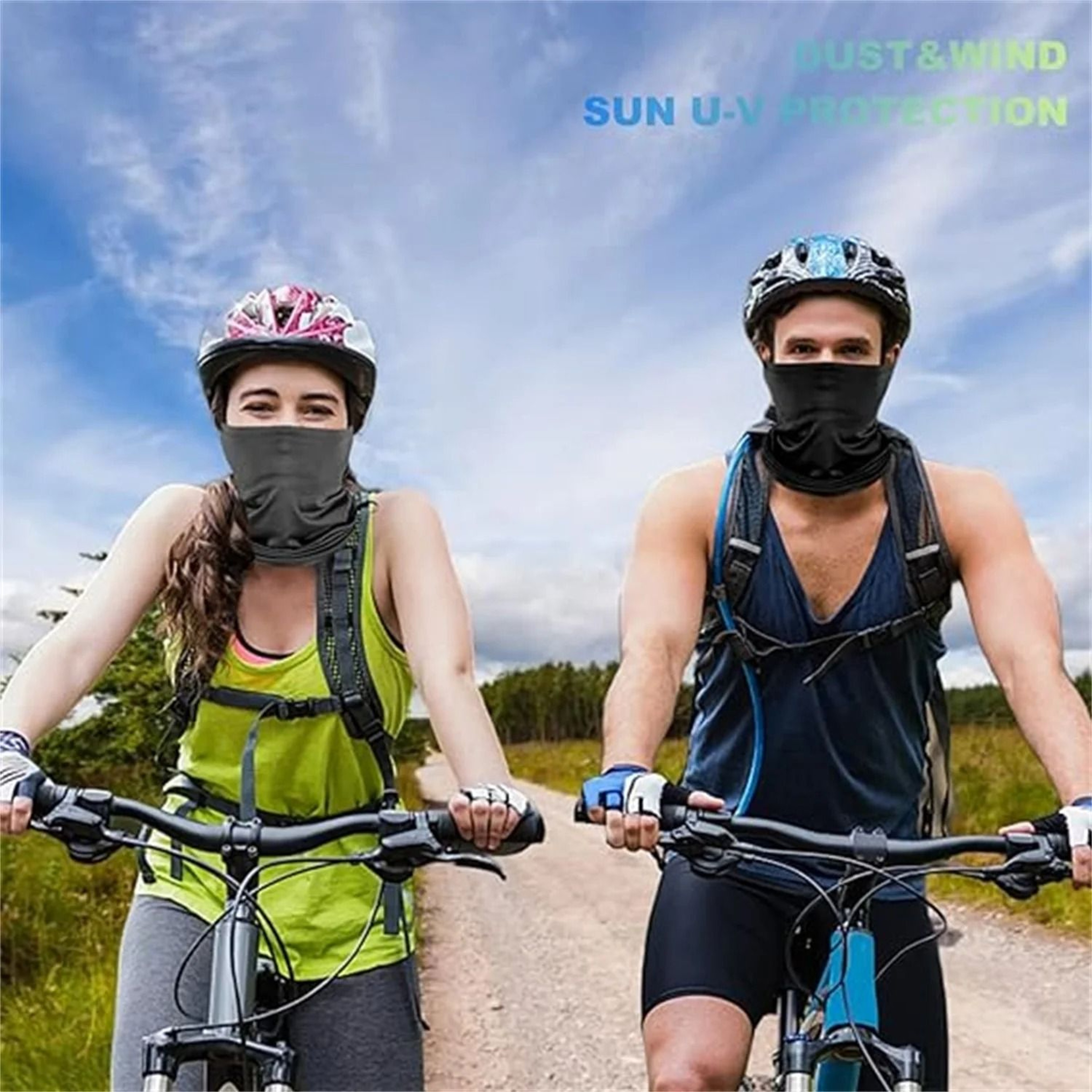 Neck Gaiter Face Cover Breathable Sun Protection Bandana For Men And Women 6 Pack 1