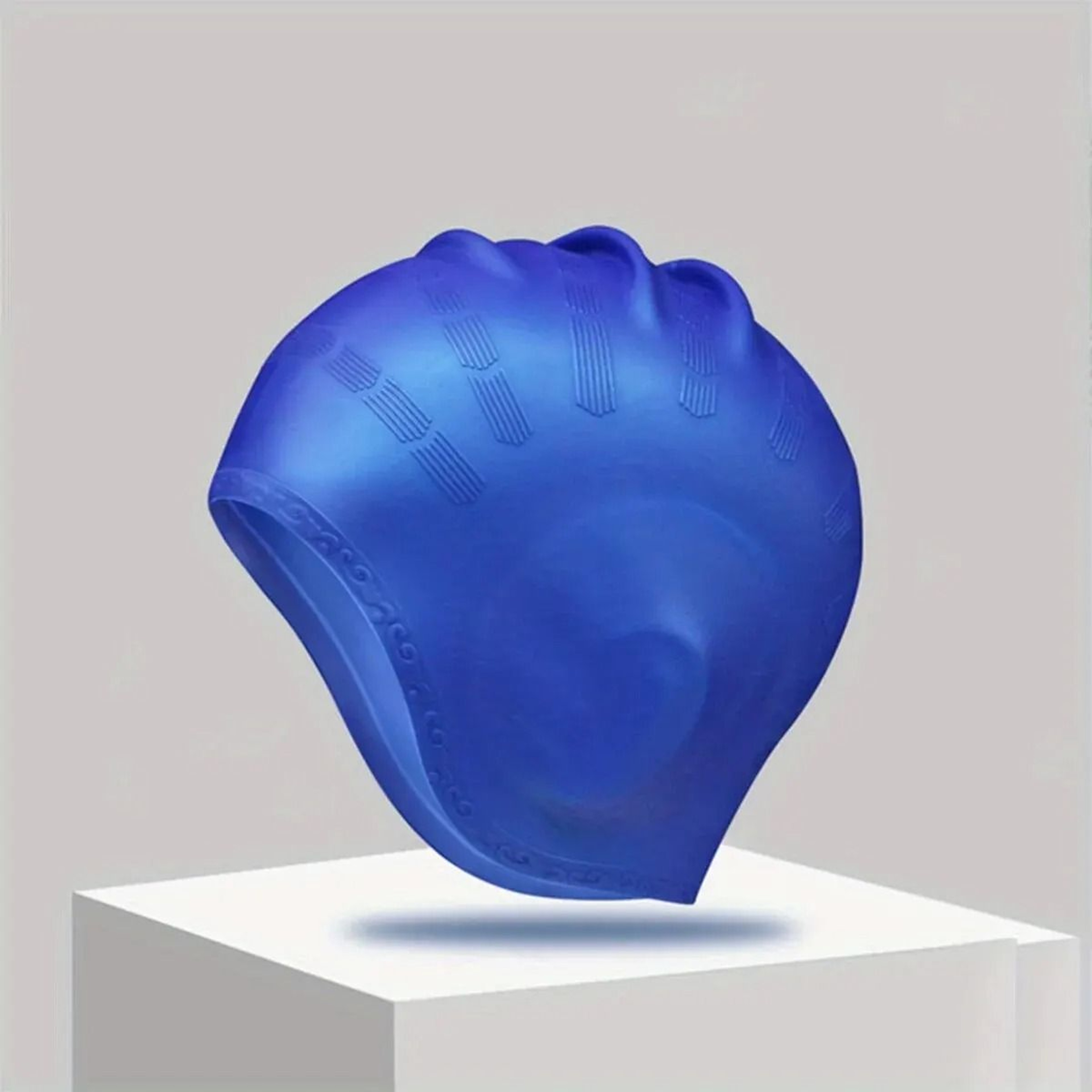 Durable Silicone Swimming Cap With Ear Pockets For Adults And Teens 9