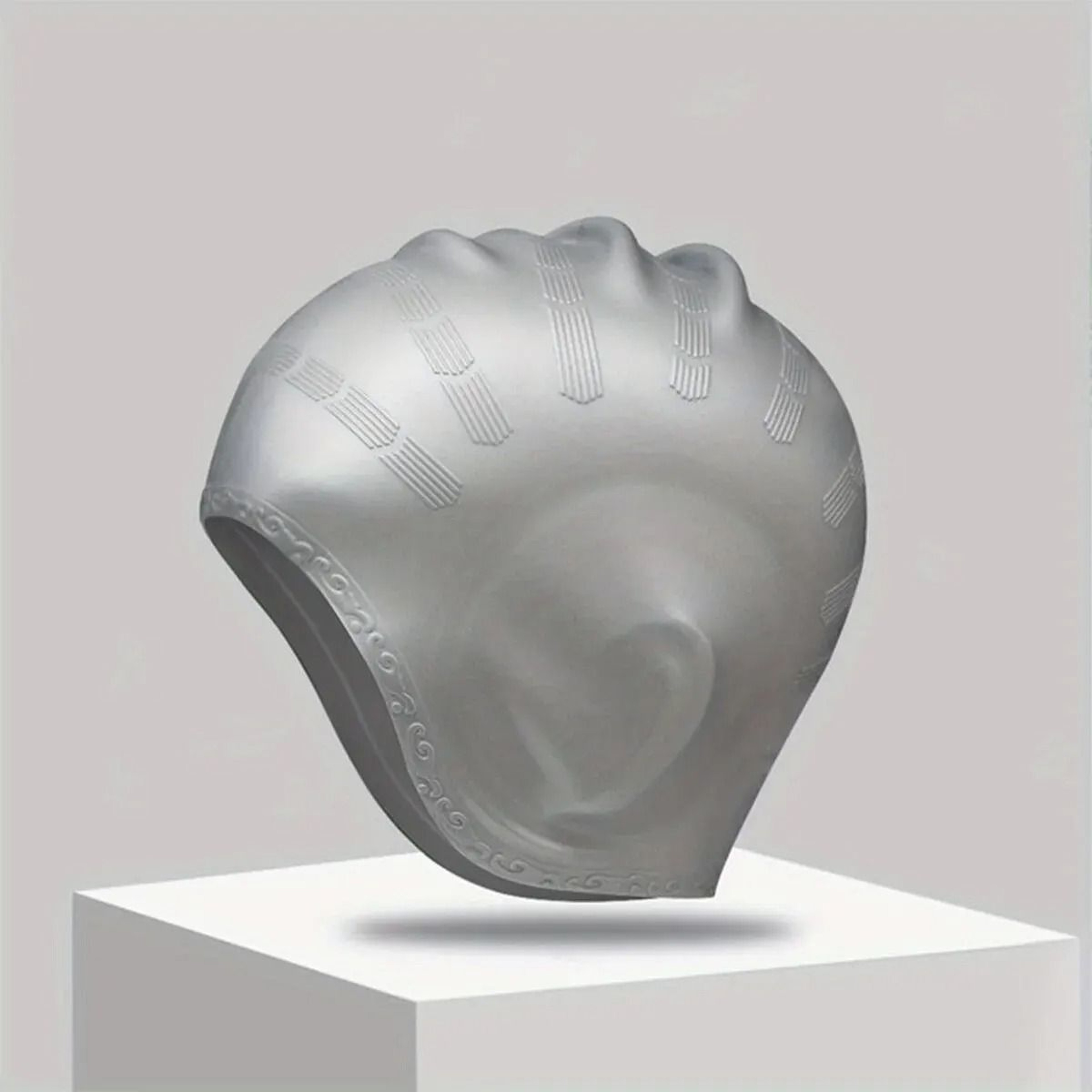 Durable Silicone Swimming Cap With Ear Pockets For Adults And Teens 8