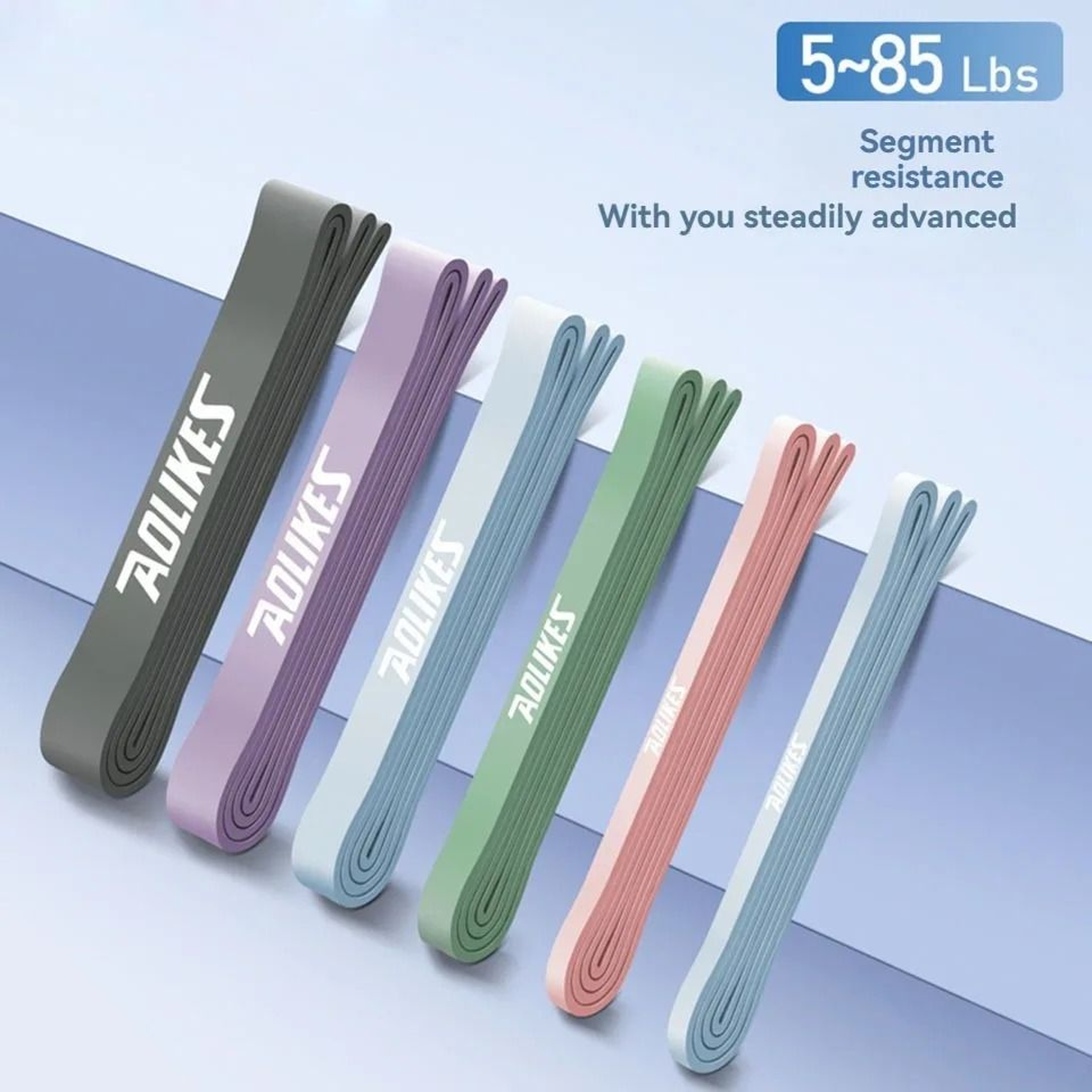 Aolikes Resistance Bands For Exercise And Pull Up Assistance Heavy Stretch Workout Bands 2