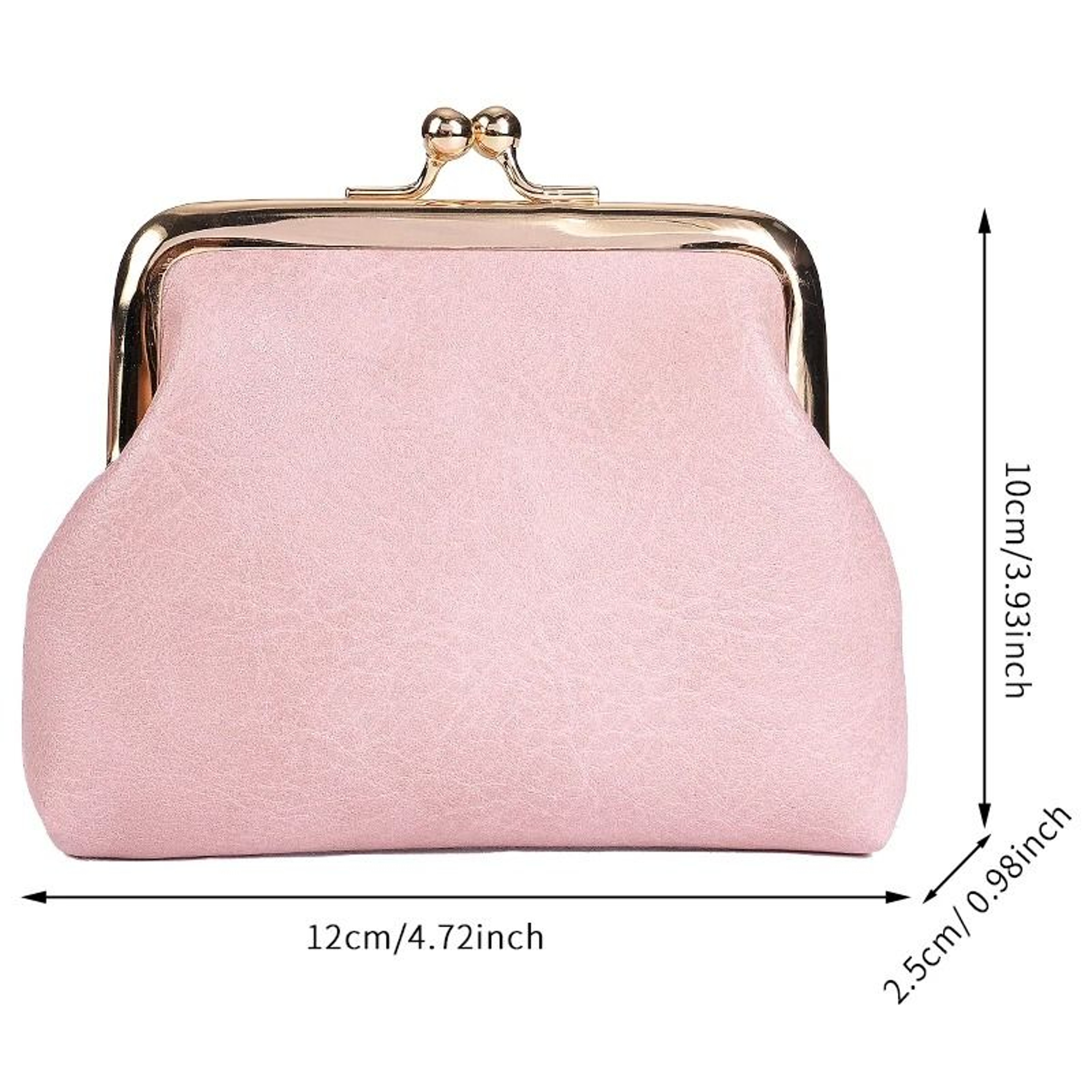 Retro Ladies Buckle Coin Purse Small Candy Color Change Purse 4