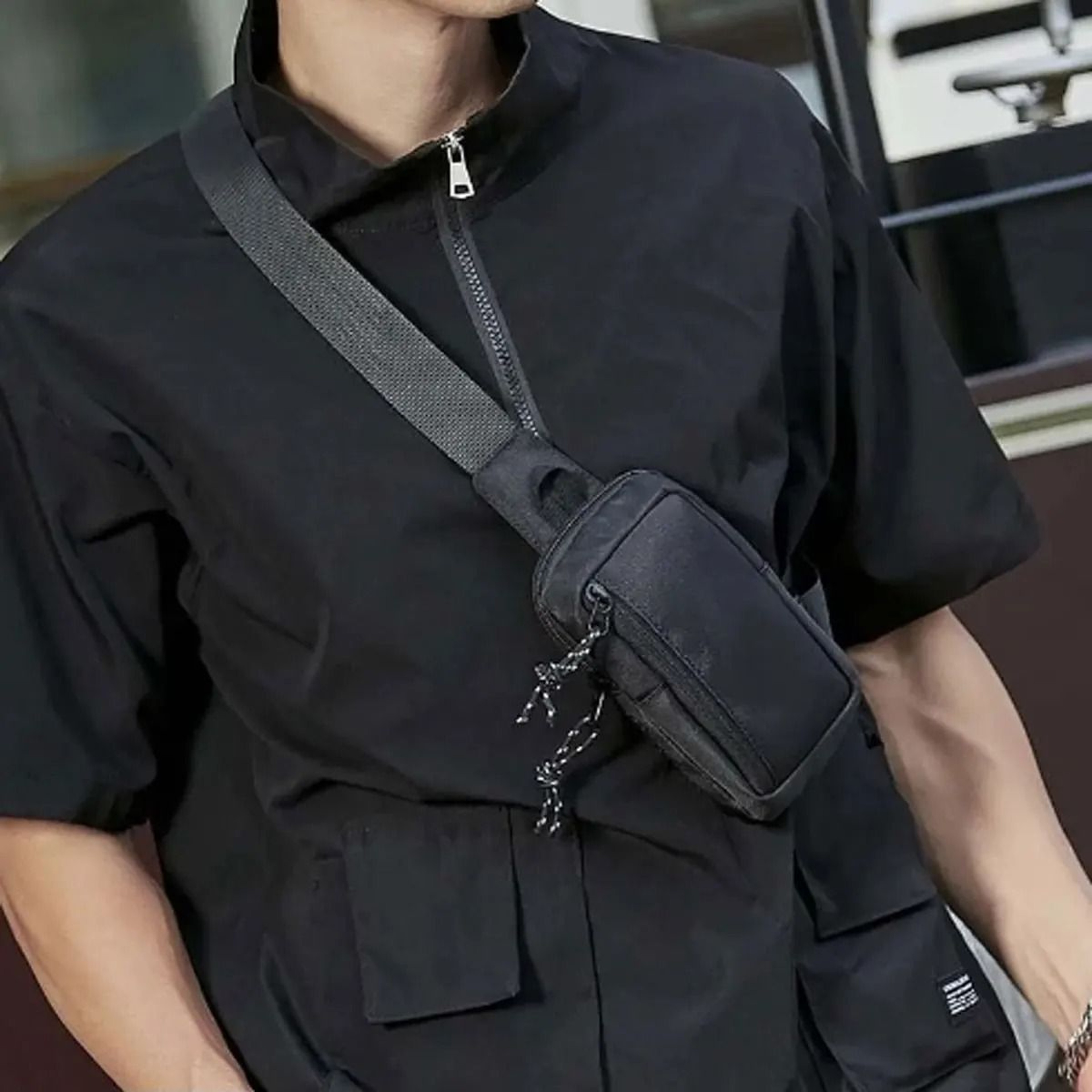 Men Oxford Small Casual Mini Handbag Crossbody Shoulder Messenger Bag 5