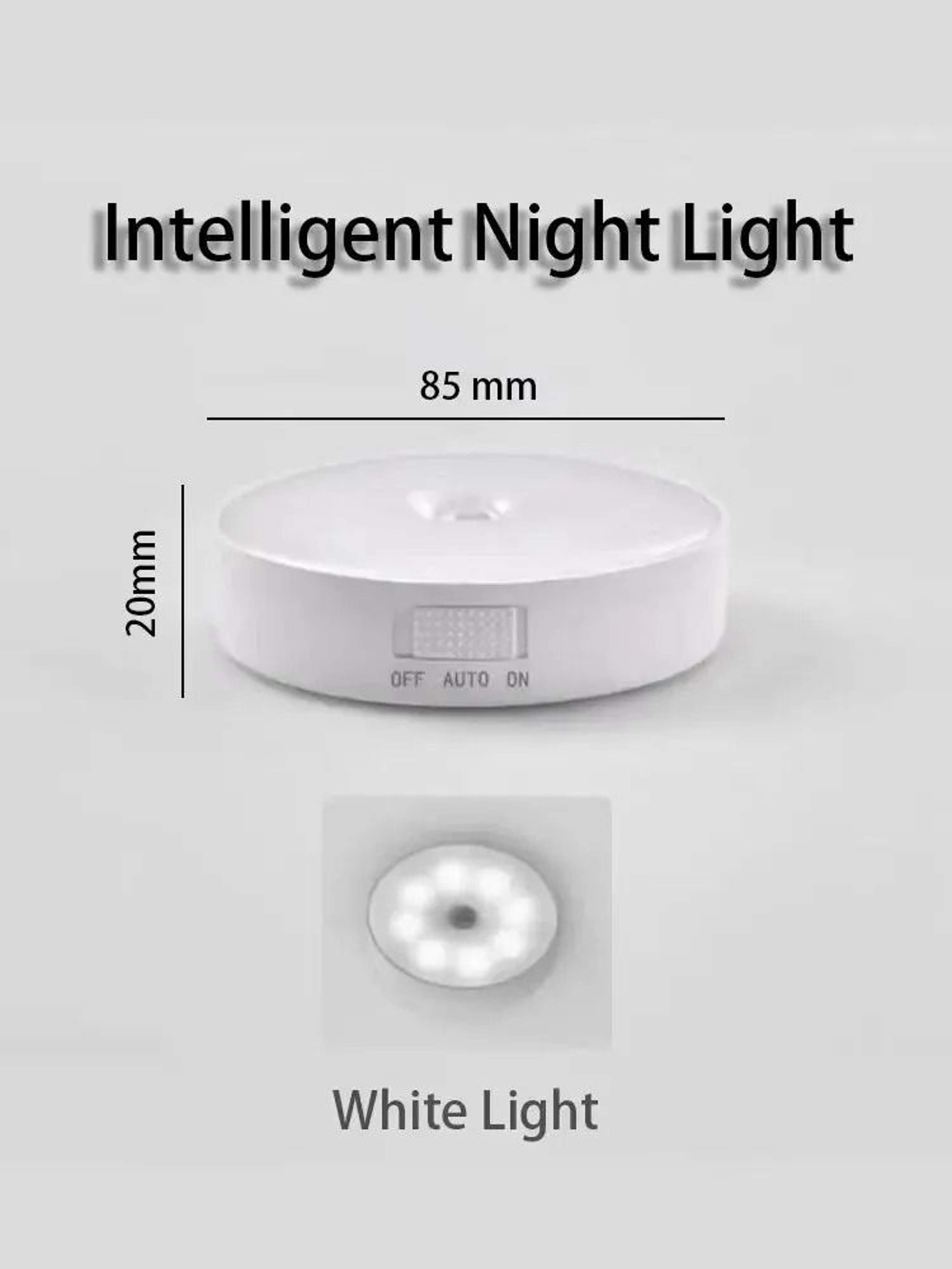 LED Night Light Smart Human Body Sensor Magnetic Wireless Night Lamp 6