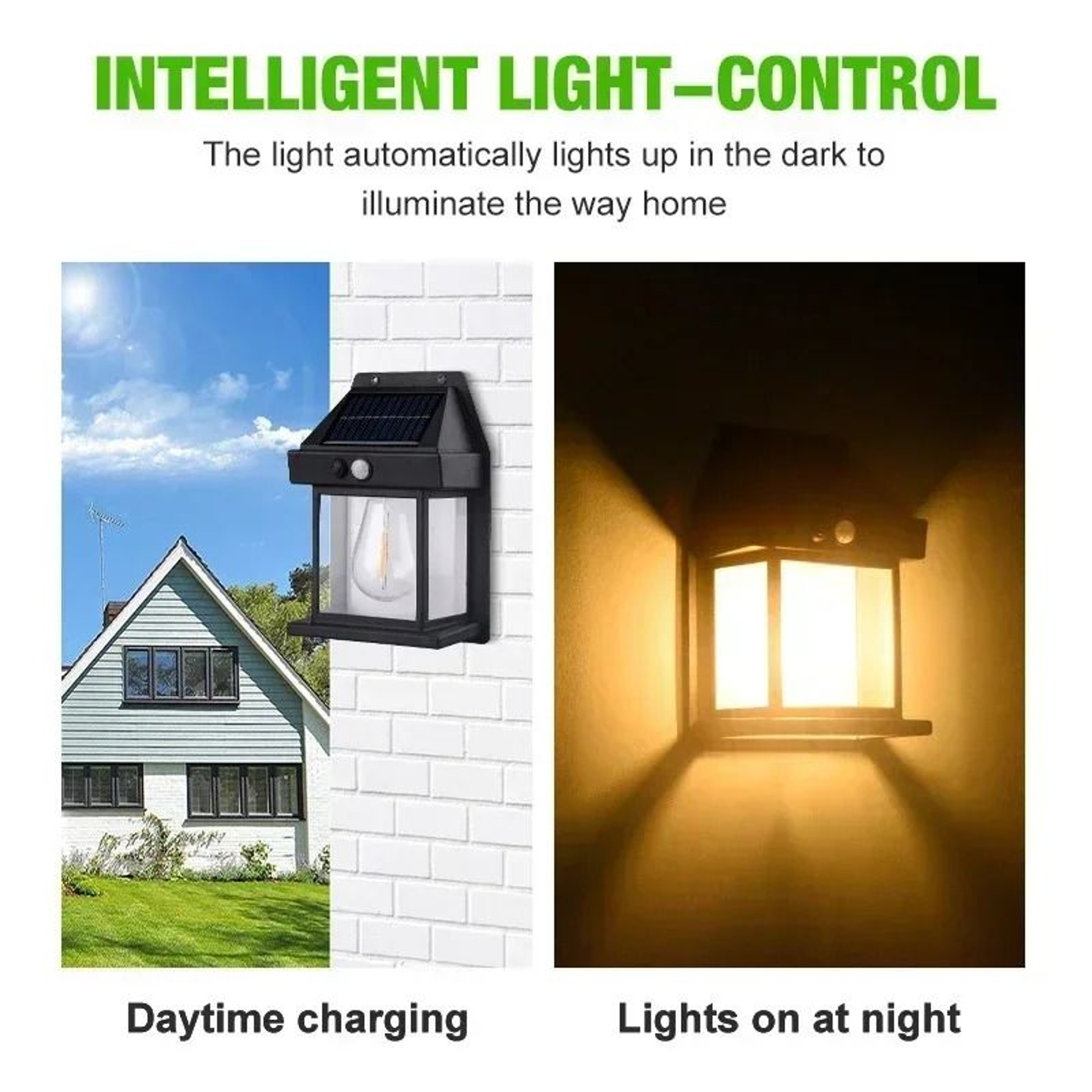 Solar Powered Outdoor Wall Light Motion Sensor Waterproof LED Lamp 1