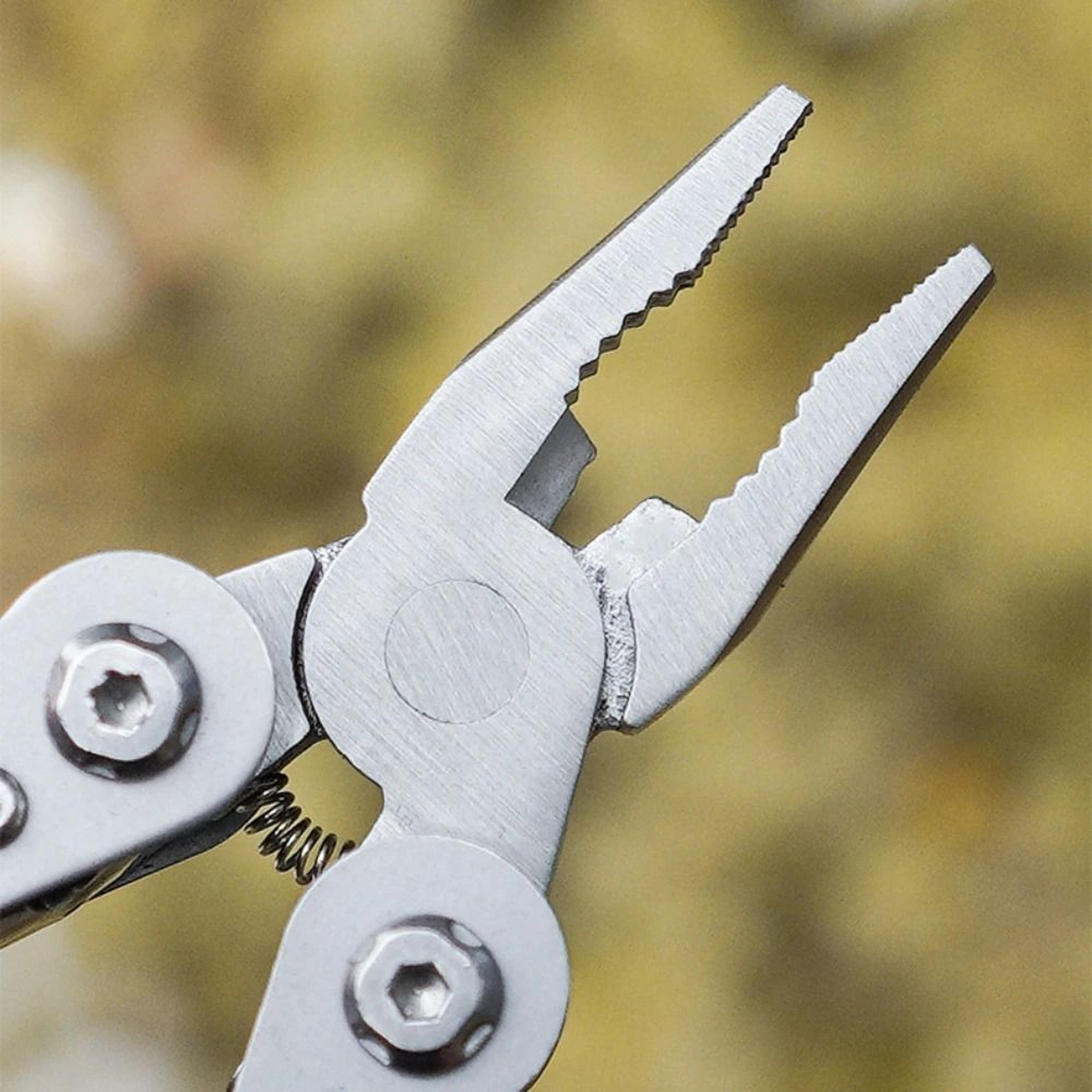 Compact Stainless Steel Folding Multitool Pliers With Keychain 0