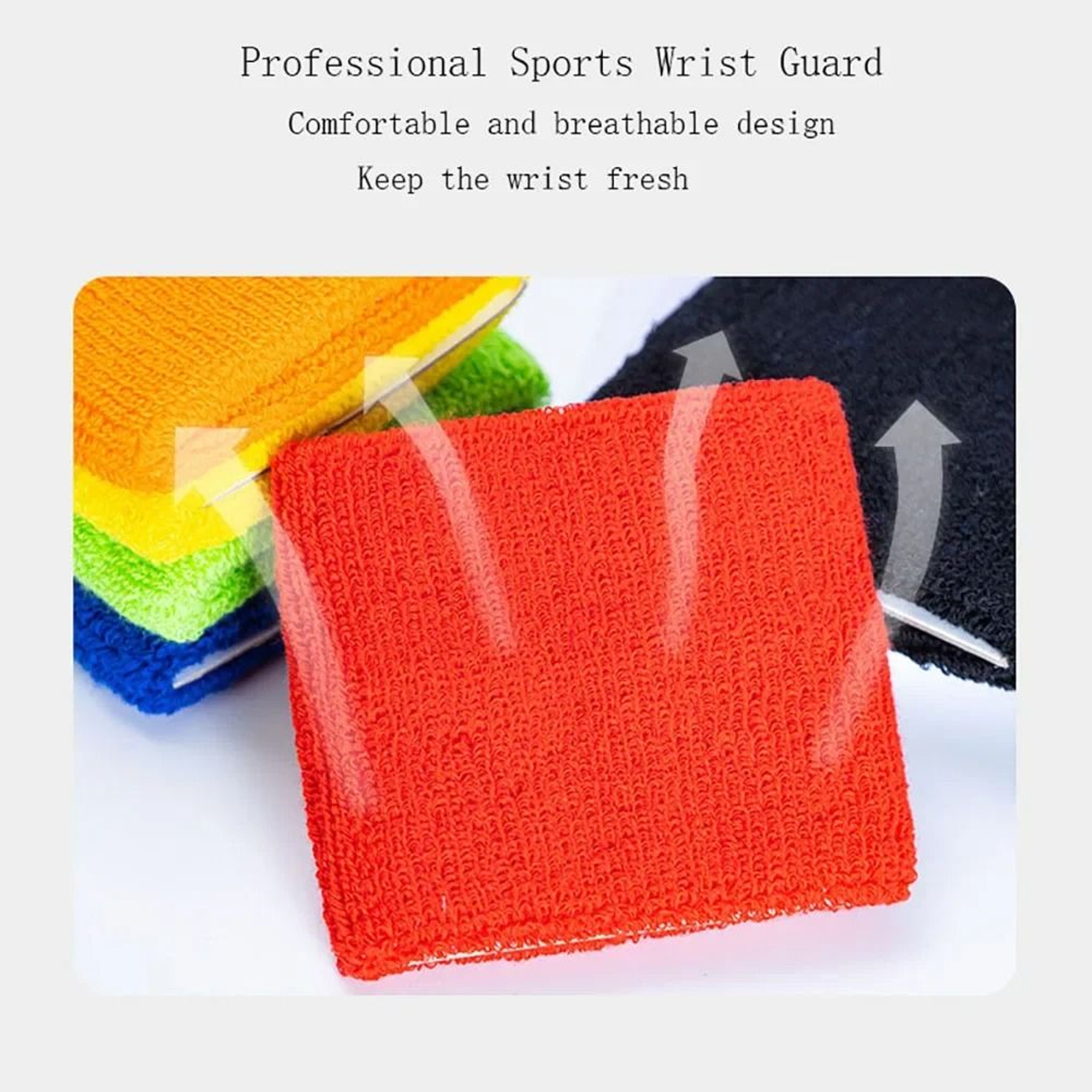 Wrist Support Band Sweat Absorbent Sport Wristband For Gym And Fitness 4