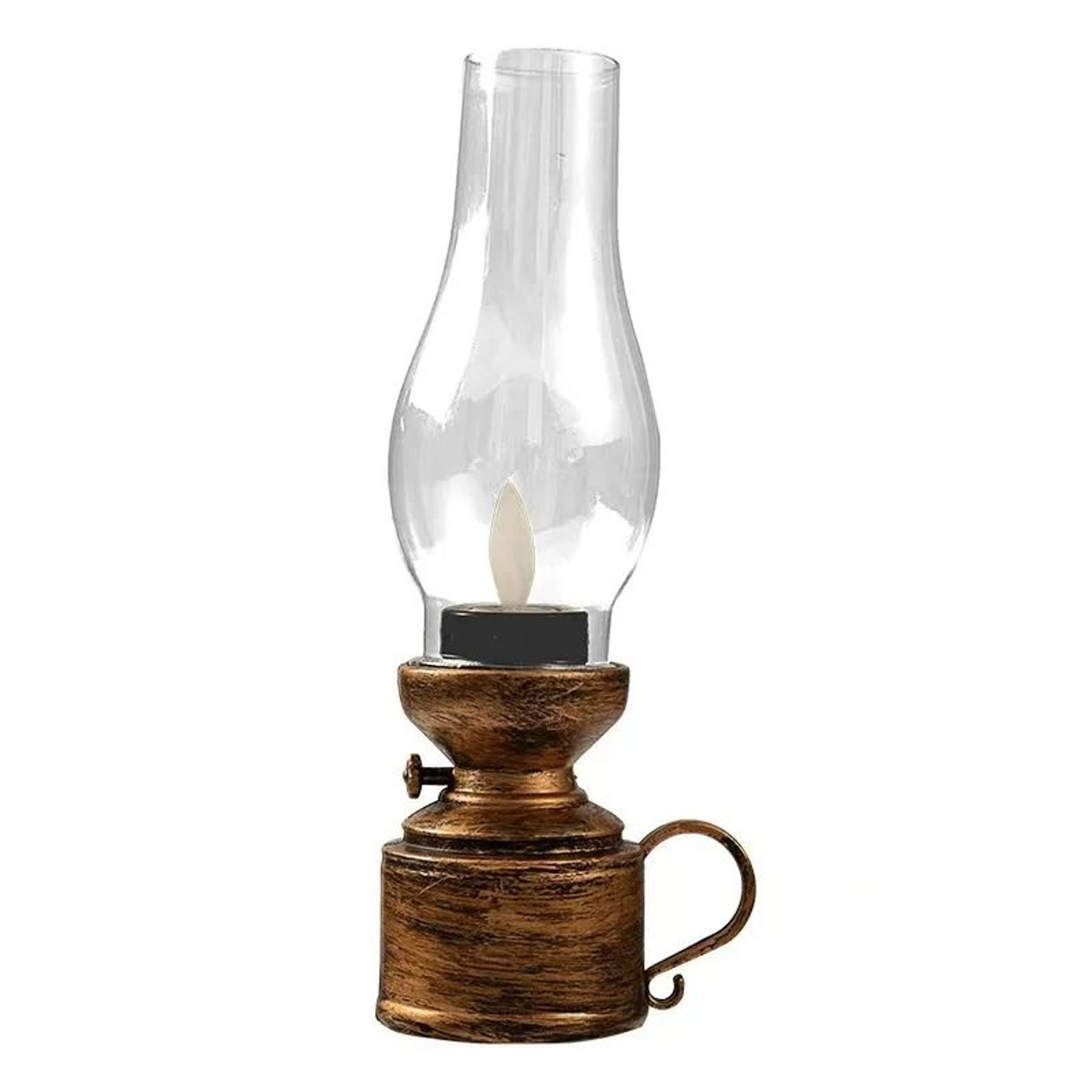 Vintage Lantern LED Hanging Oil Lamp Battery Operated Decorative 6