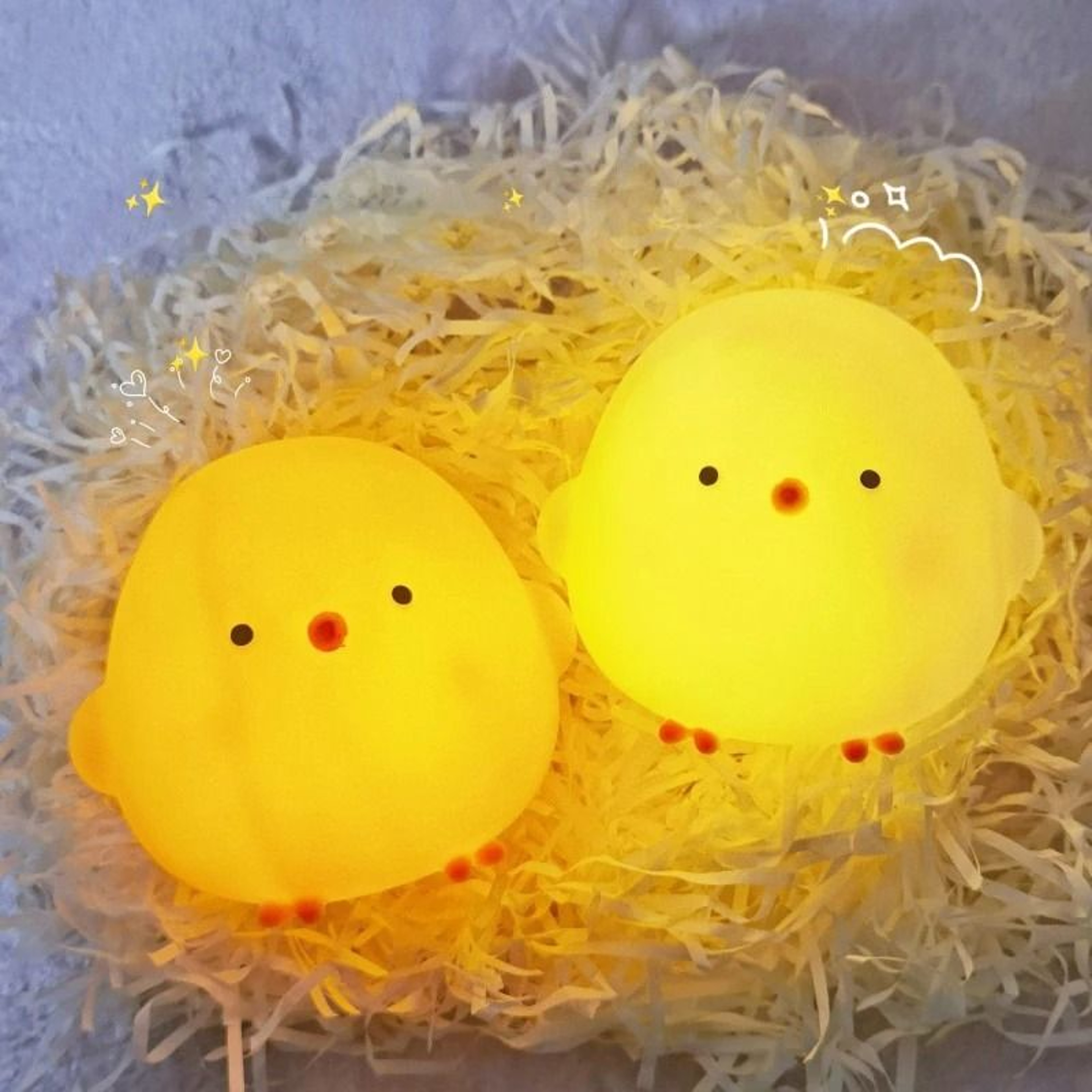 Silicone LED Bedside Night Light Chicken Lamp 4