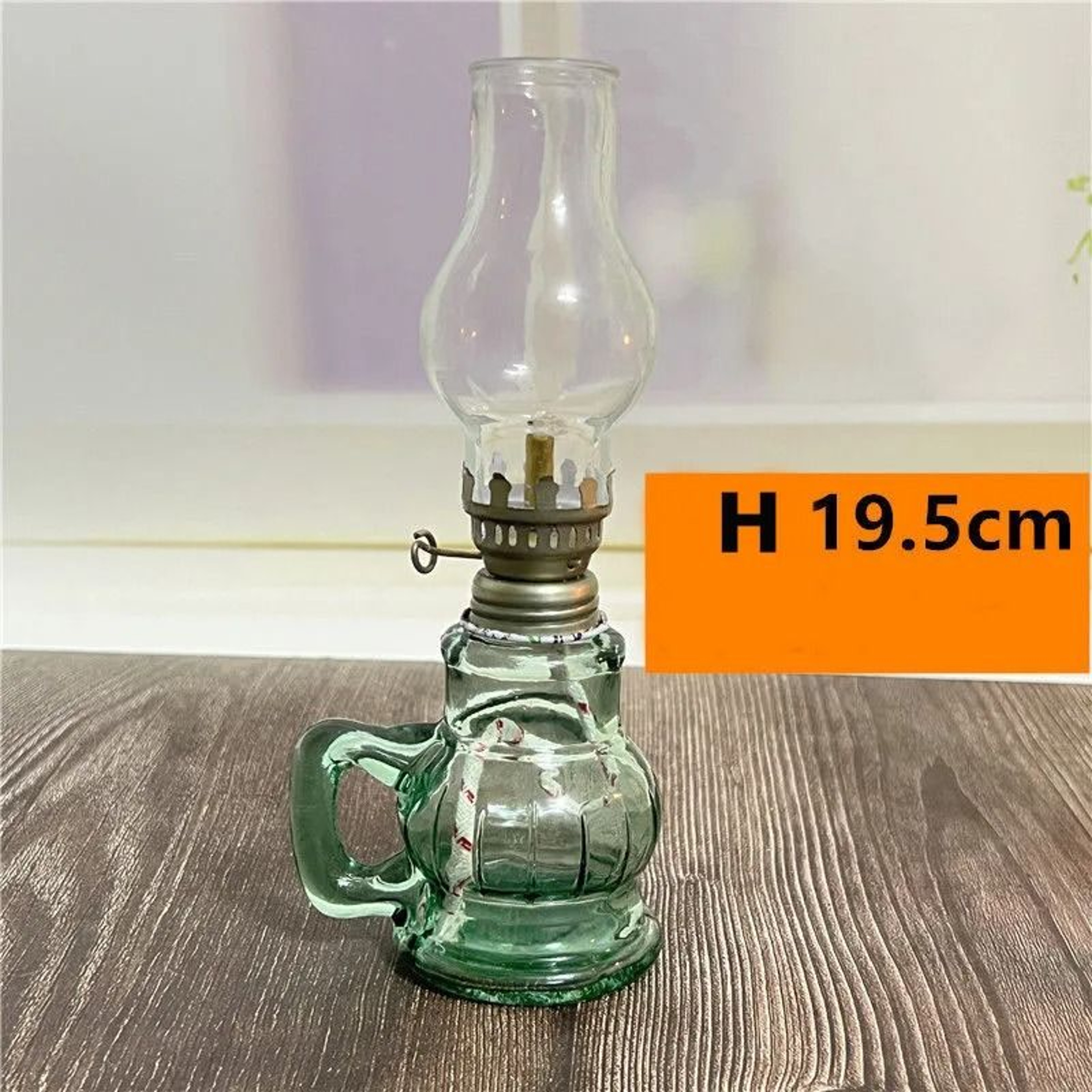 Mini Chamber Desktop Glass Oil Lamp Decorative Birthday Lamp Holder 6