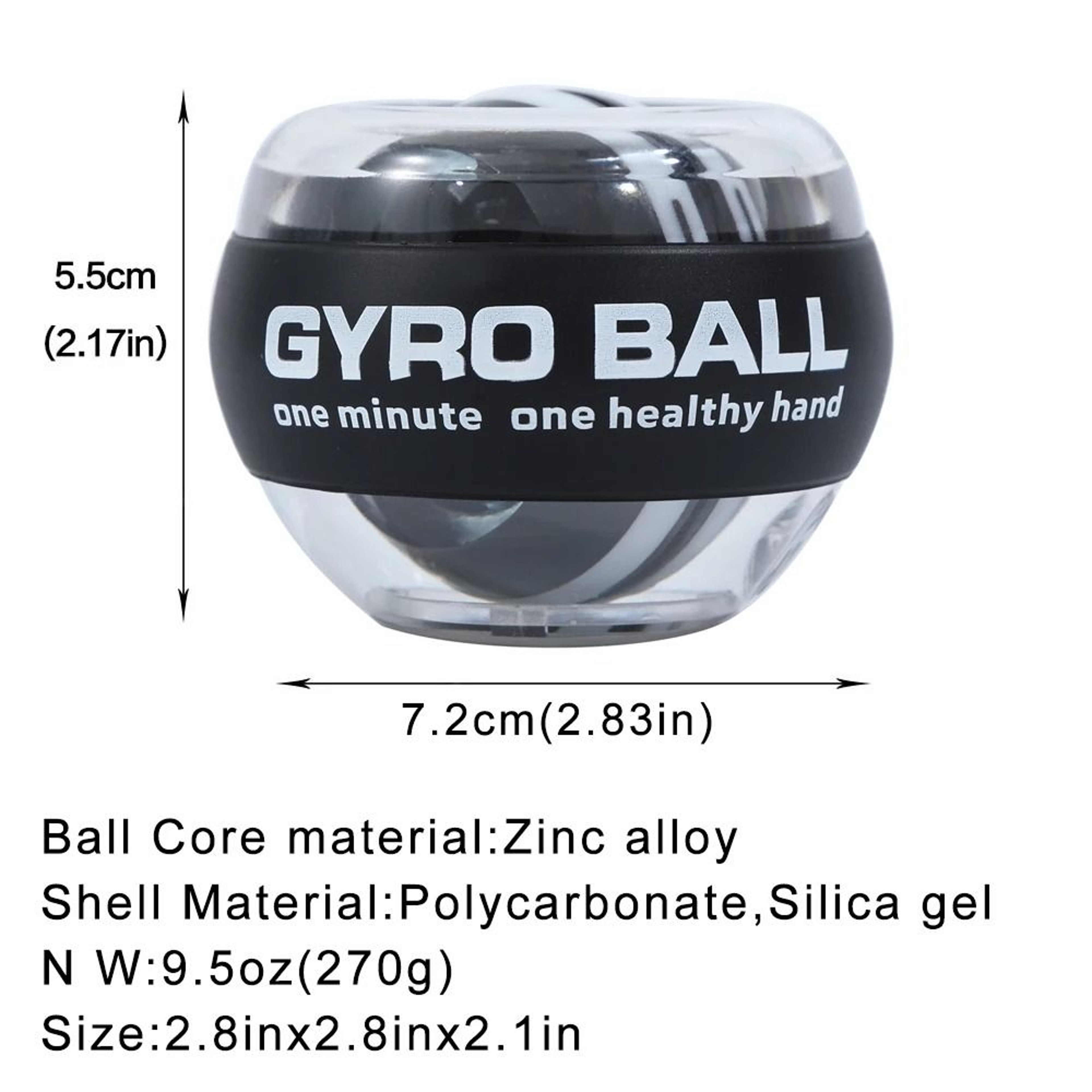 Self Starting Wrist Gyro Ball Power Trainer Forearm Strengthener 1