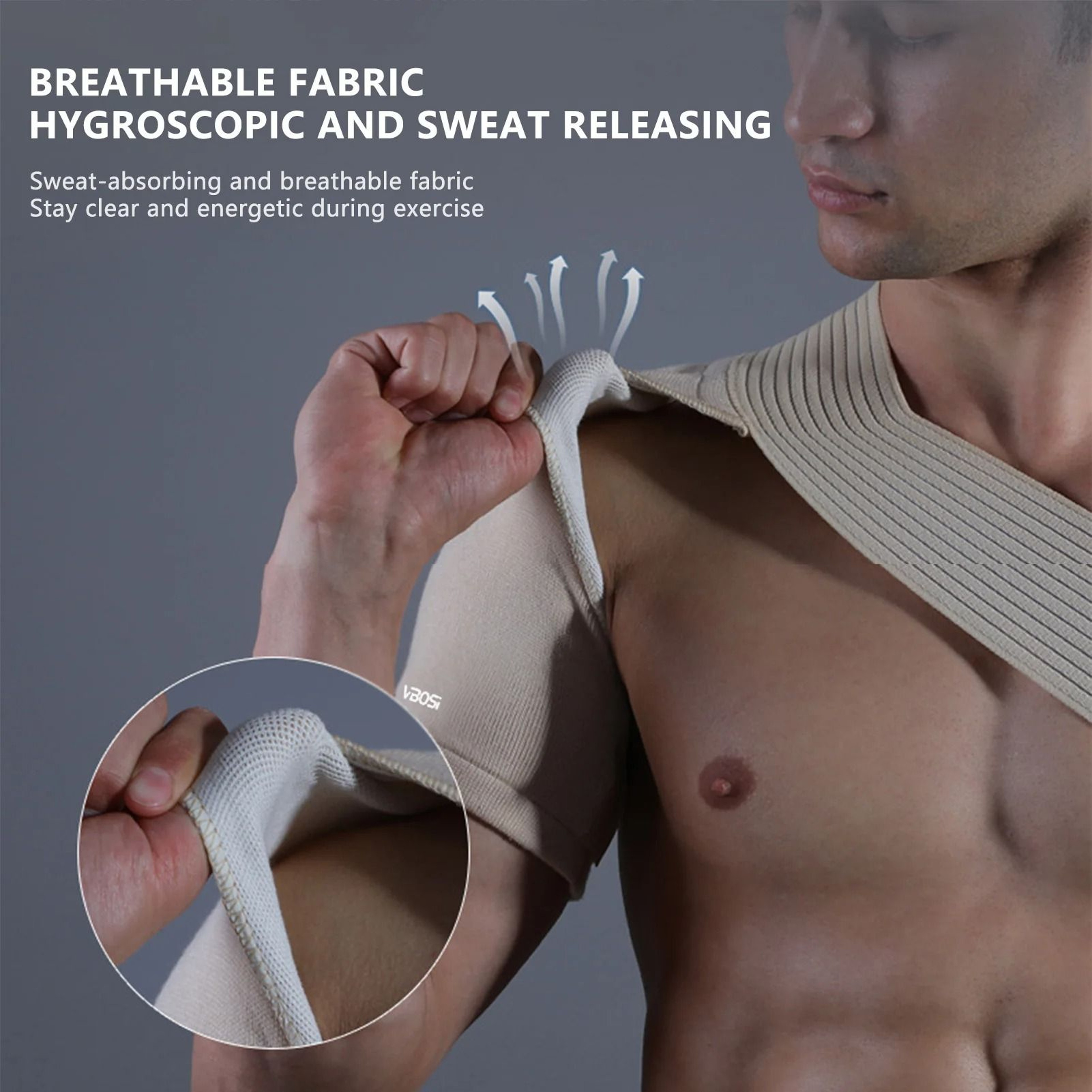 Sports Compression Shoulder Strap Breathable Support Brace 4