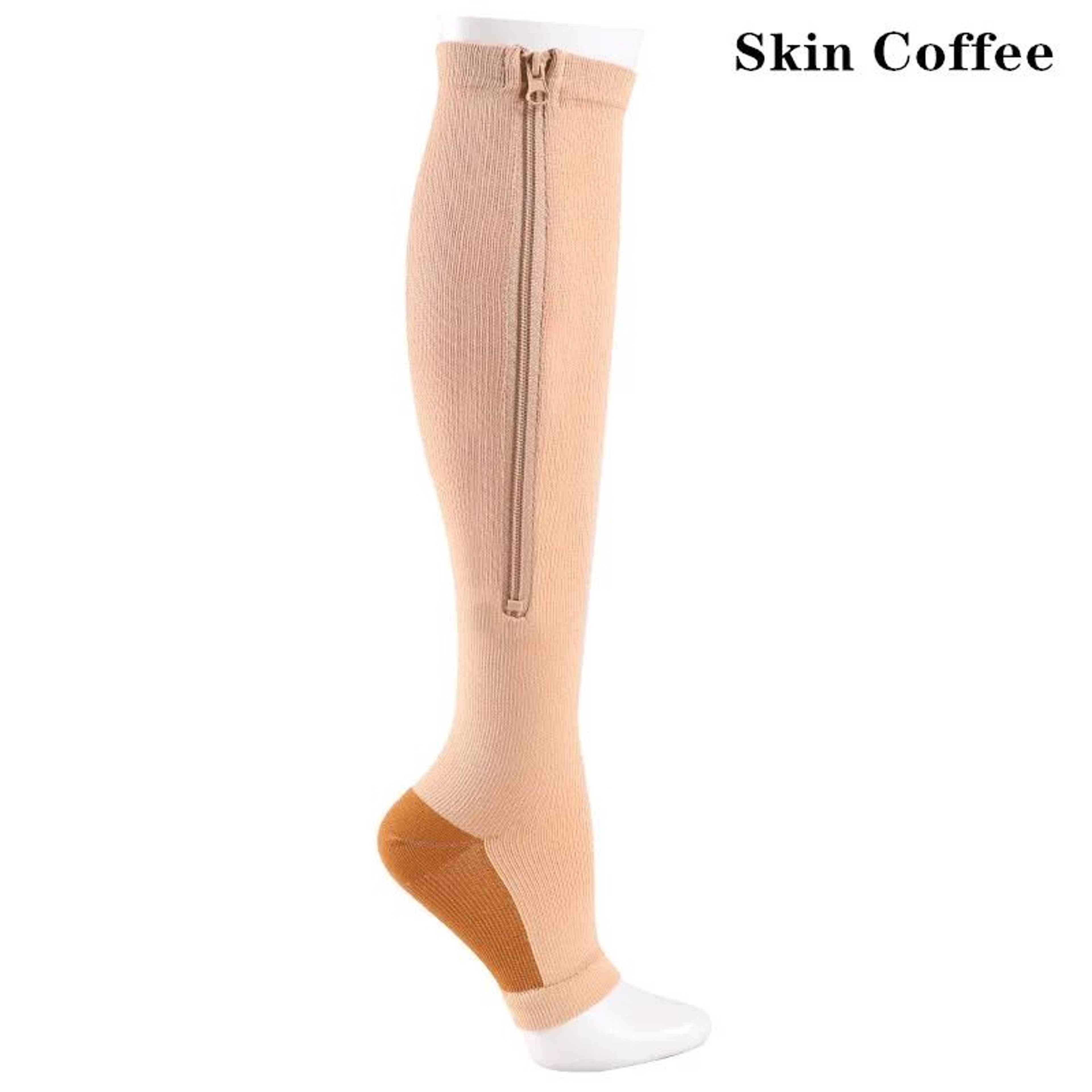 Zipper Compression Socks For Men And Women Knee High Anti Fatigue Stretch Socks For Sports Running  9