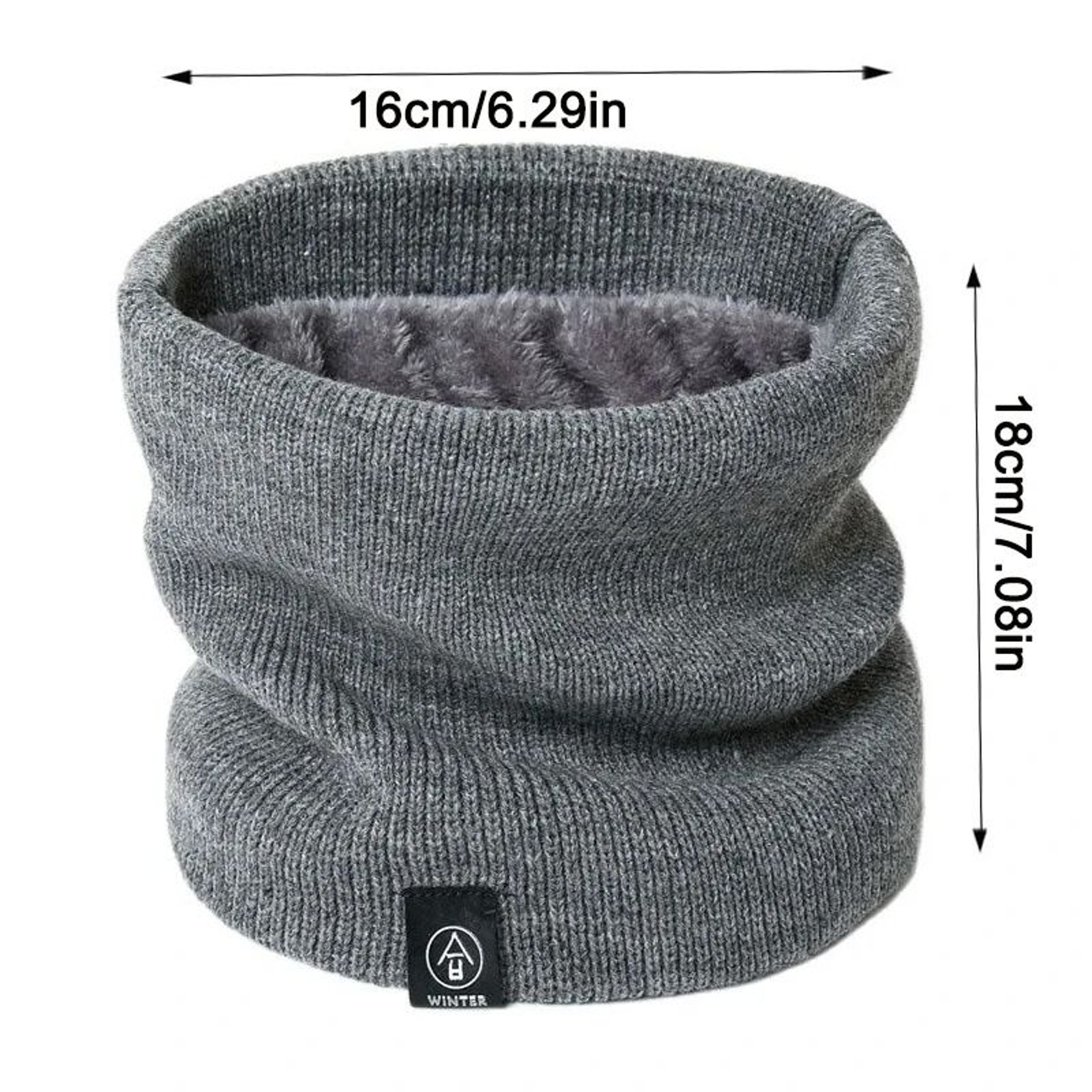 Knitted Acrylic Ring Scarf Winter Snood For Women And Men 5