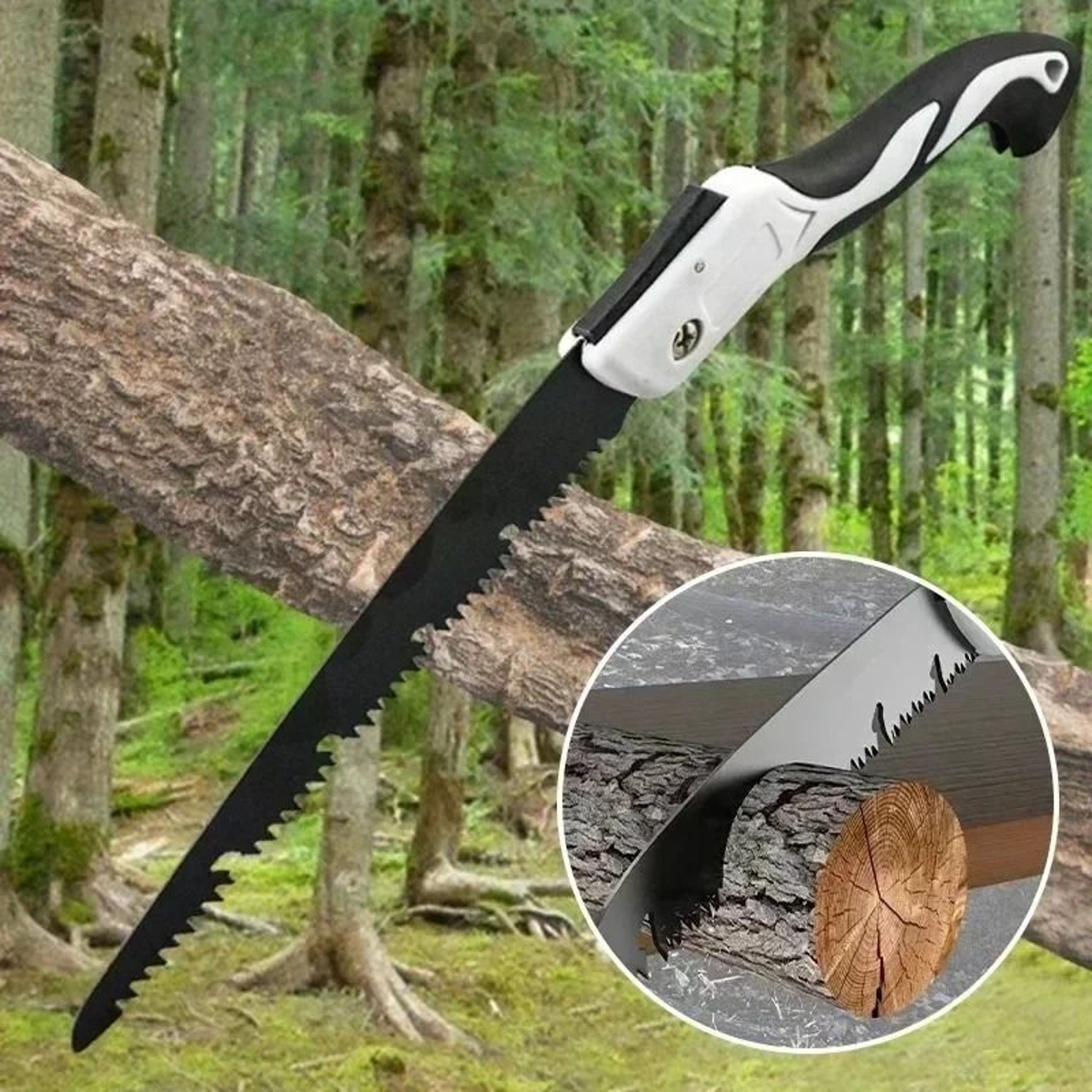 Folding Hand Saw Multifunctional Garden Pruner Portable Logging Tool 0