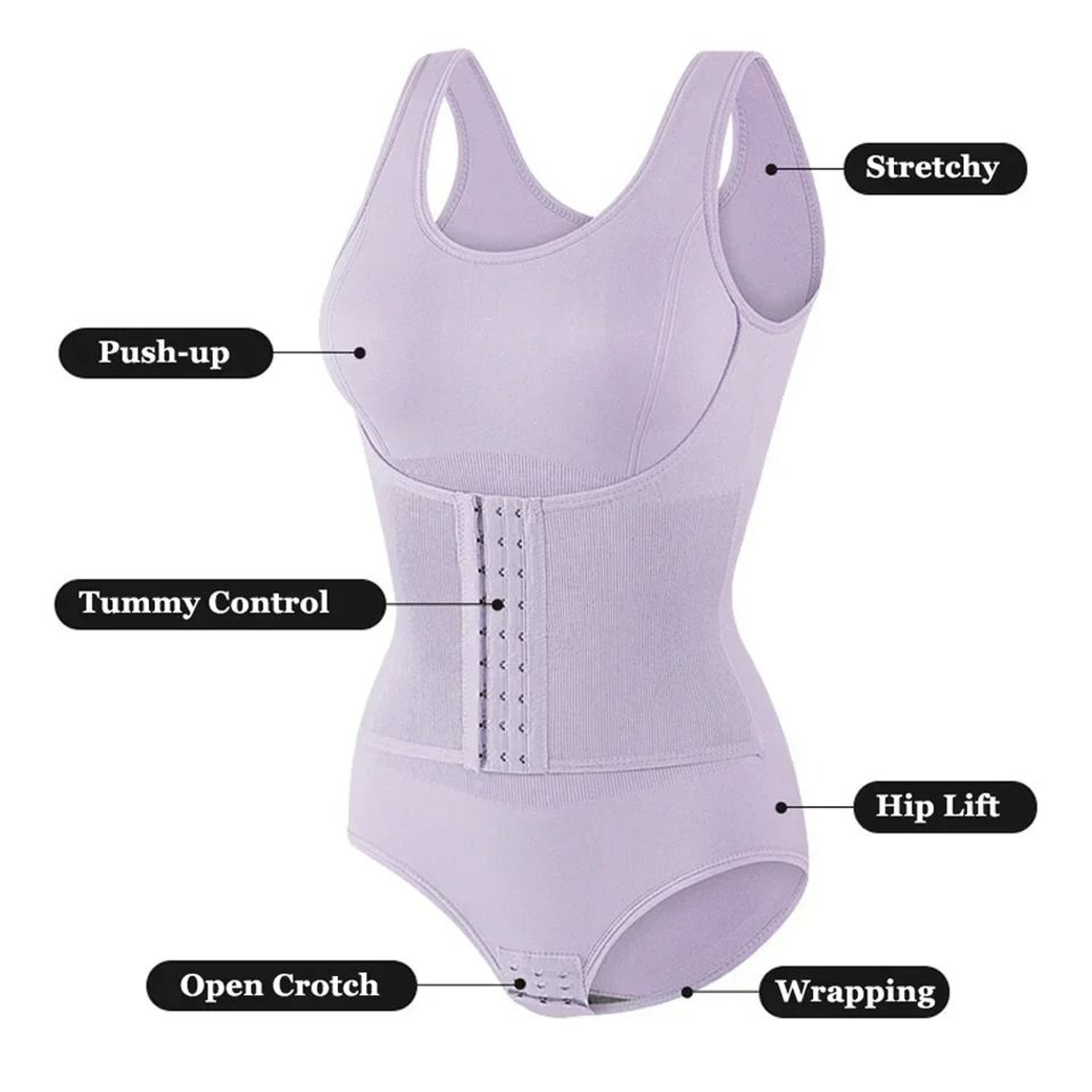 2025 Bodysuit Shapewear With Zipper Belt Women Tummy Control Waist Trainer Slimming Corset Body Sha 1