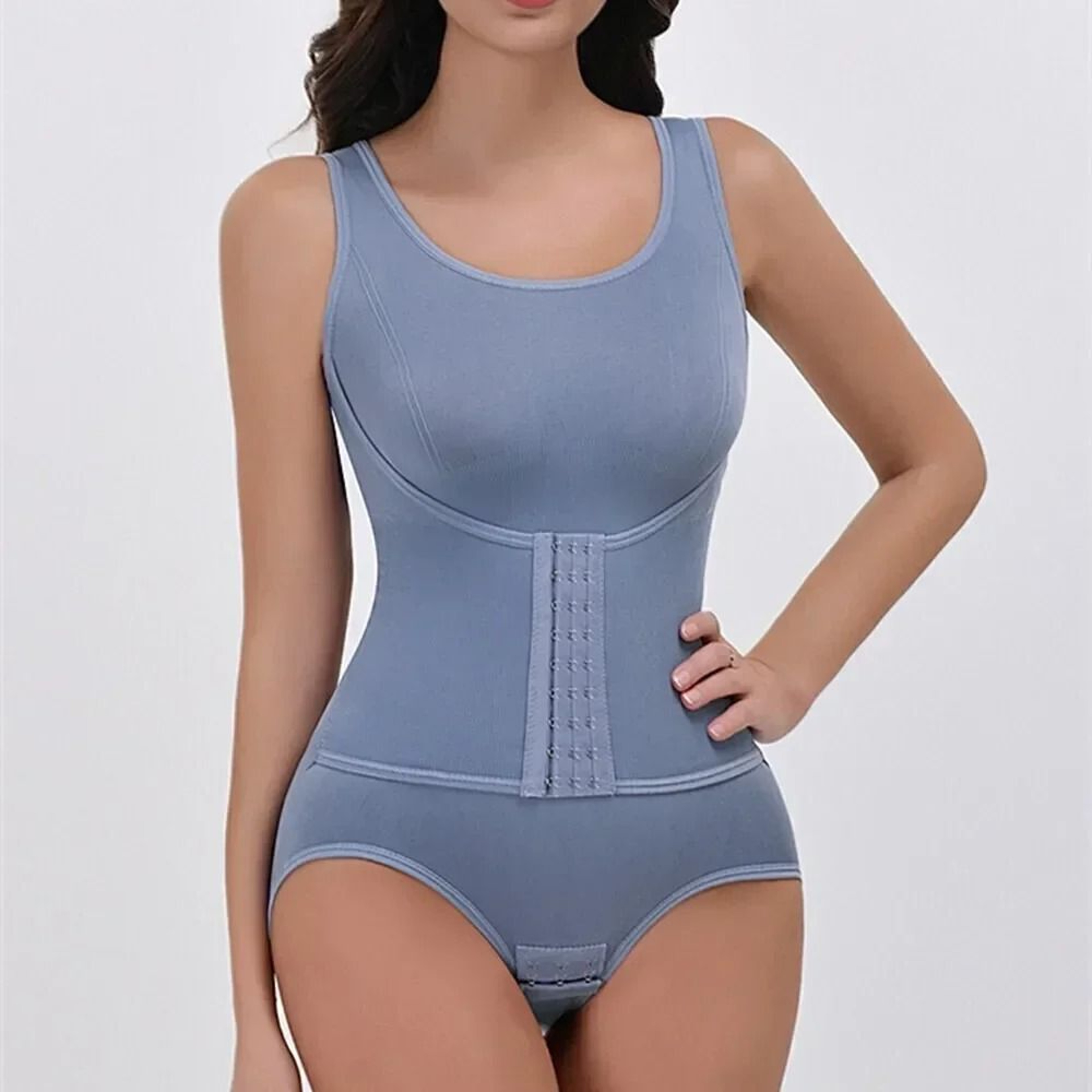 2025 Bodysuit Shapewear With Zipper Belt Women Tummy Control Waist Trainer Slimming Corset Body Sha 3