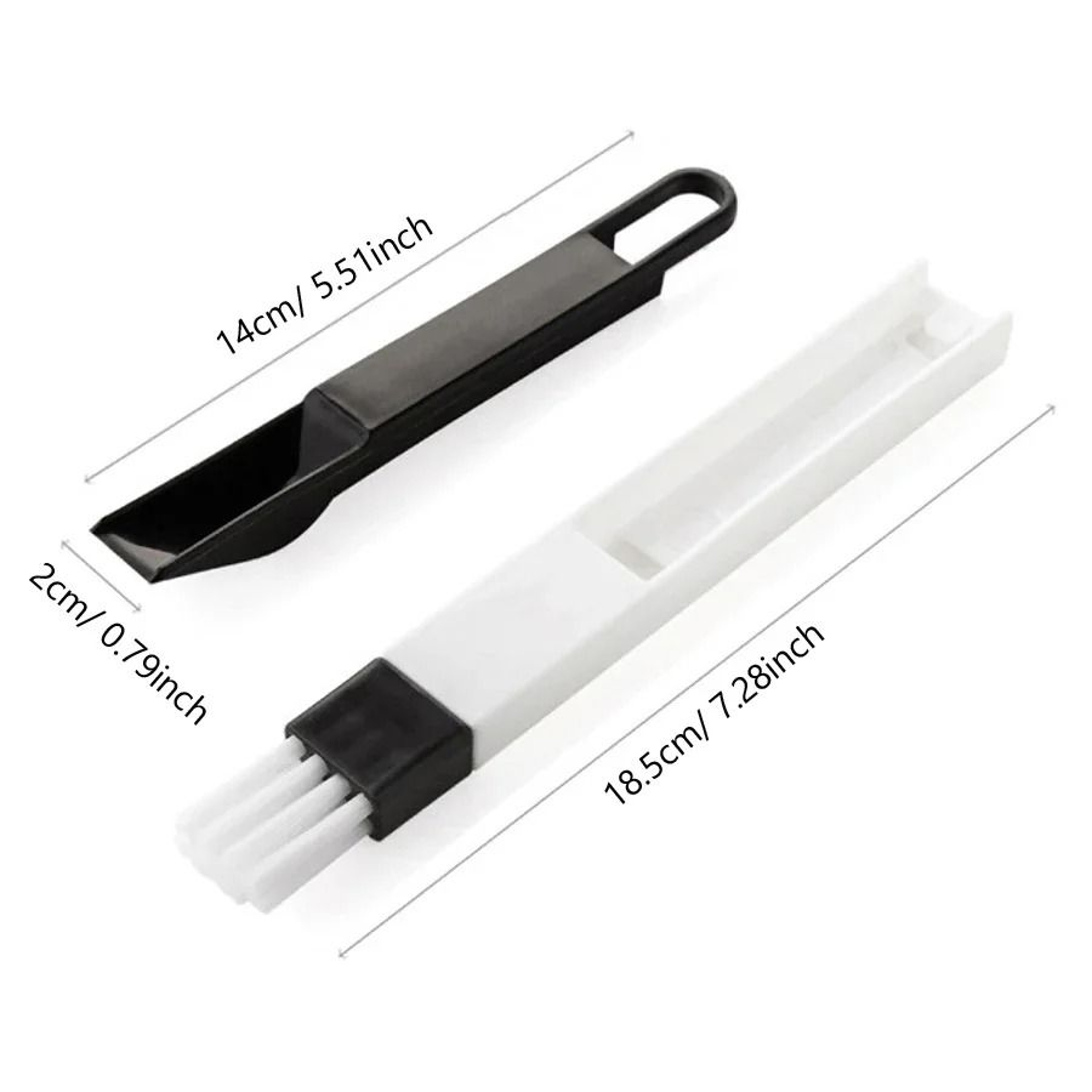 Portable Two In One Cleaning Brush For Door Window Keyboard And Groove Rail 5