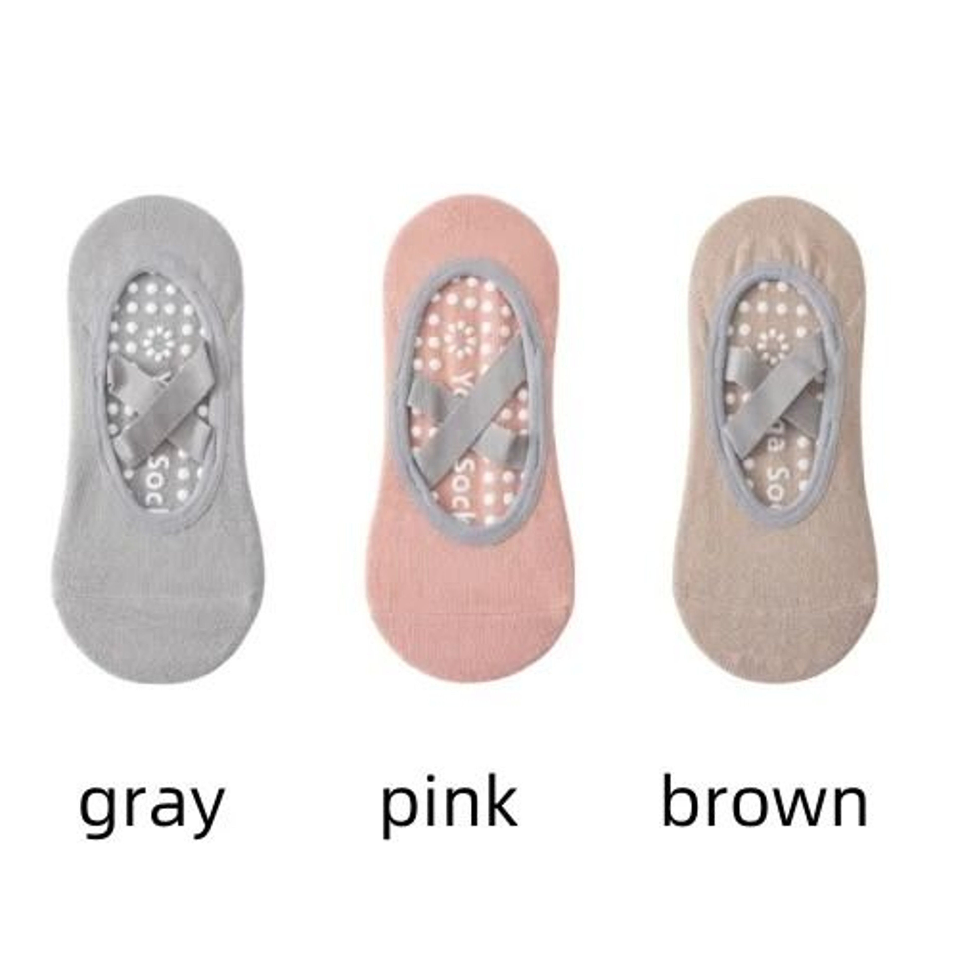 Women Yoga Socks Silicone Anti Slip Ballet Pilates Sport Socks 17
